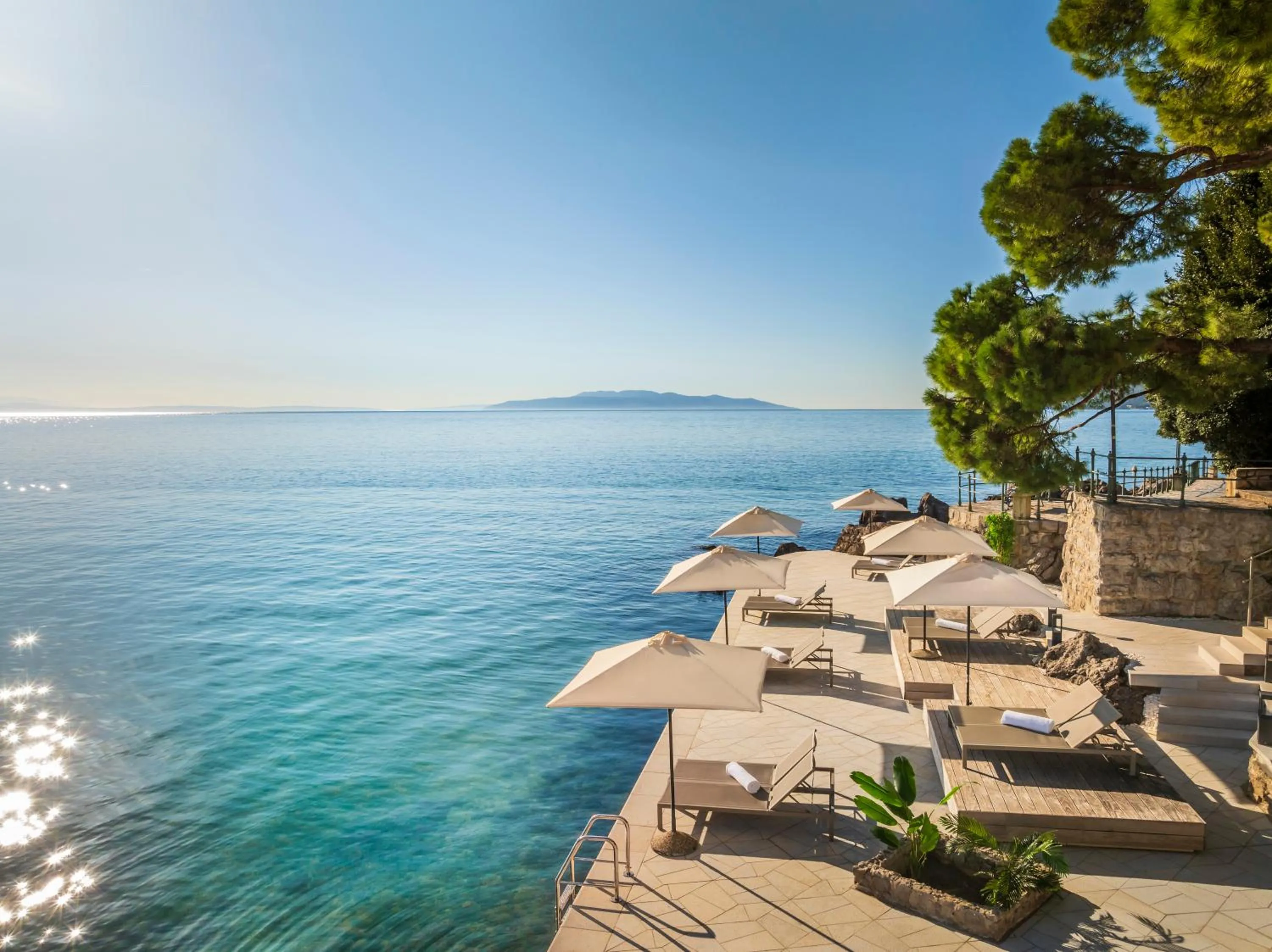 Beach in Hotel Kvarner - by Liburnia Hotels & Villas