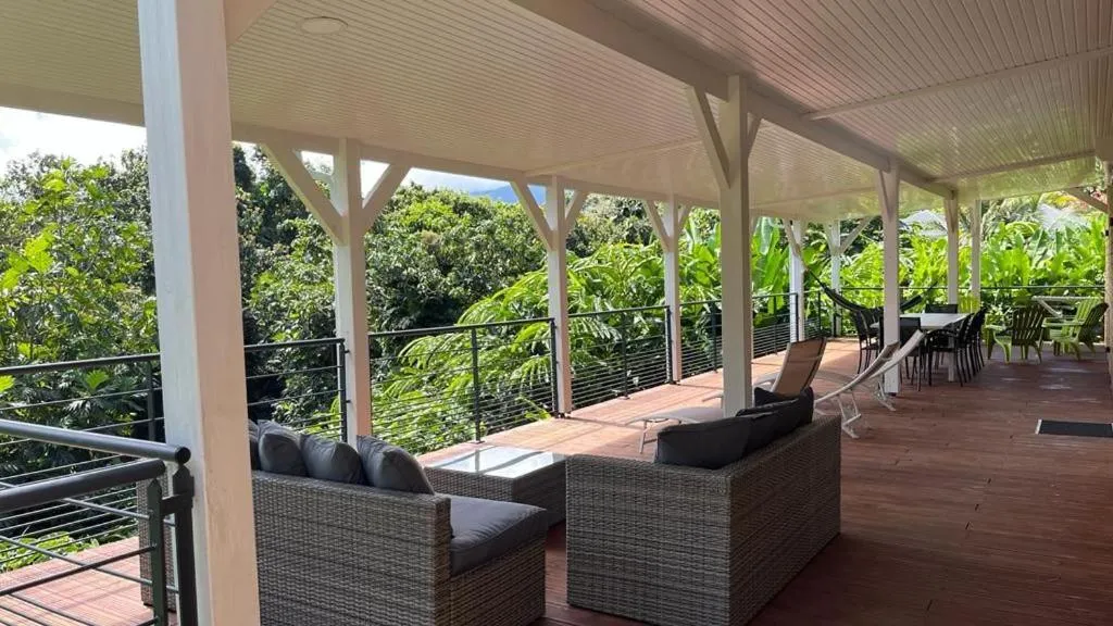 Balcony/Terrace in Les Gîtes de la Lézarde
