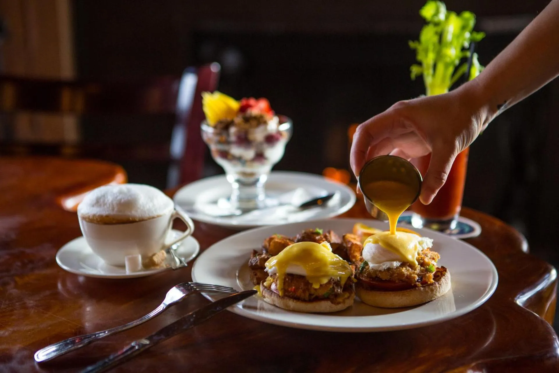 Breakfast in McMenamins Gearhart Hotel