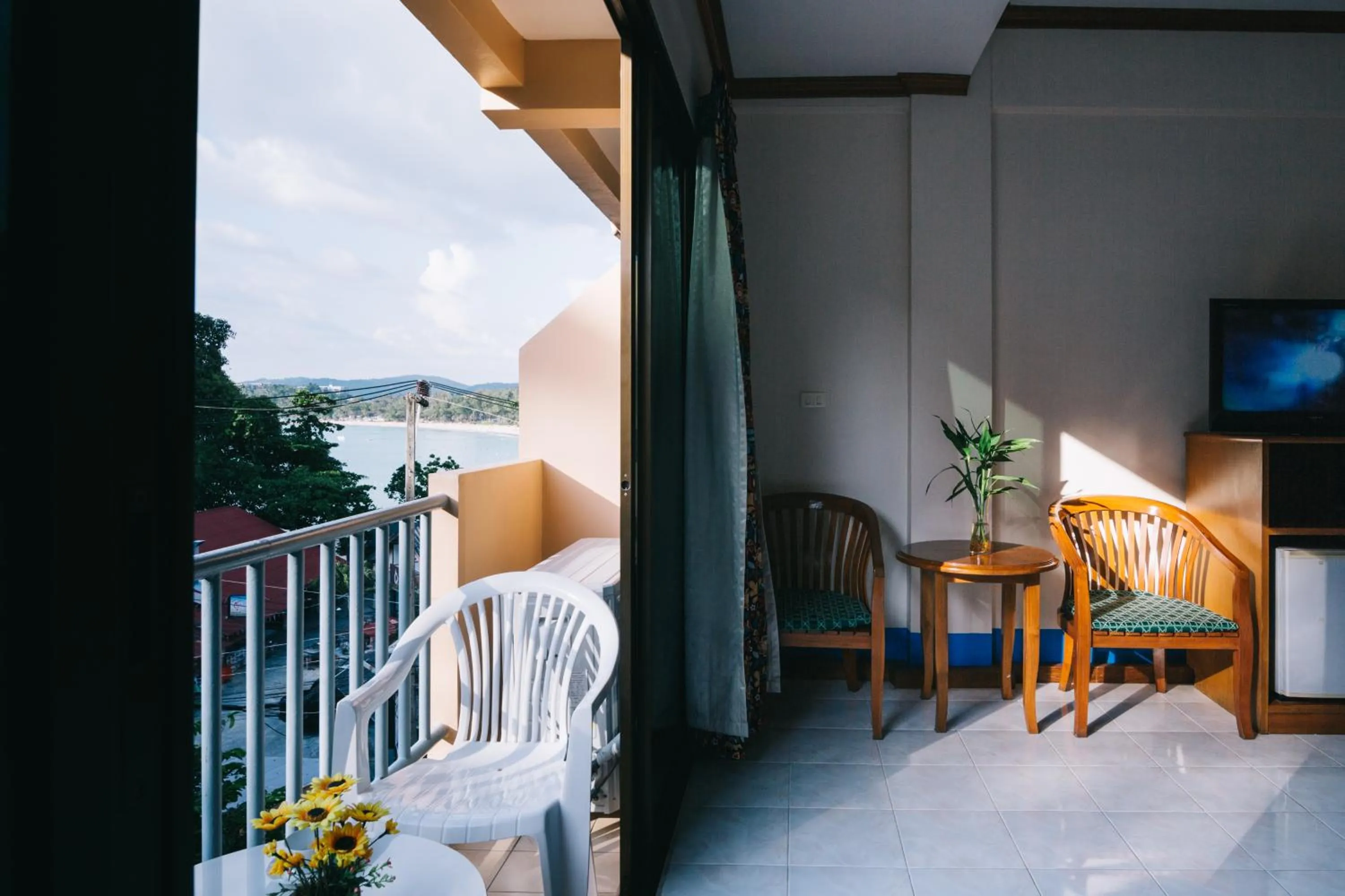 Twin Room with Sea View in Kata Sun Beach Hotel