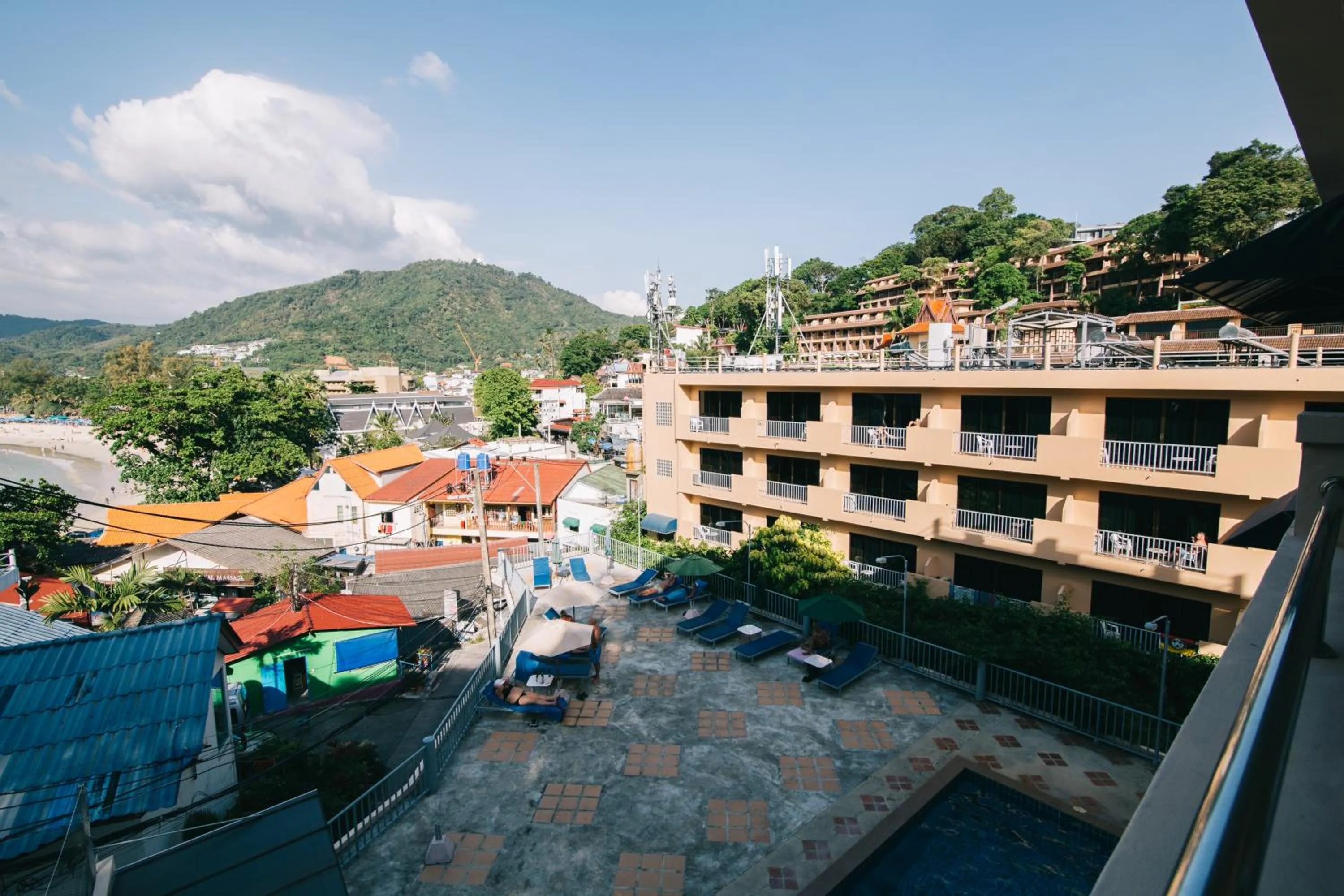 Bird's eye view in Kata Sun Beach Hotel