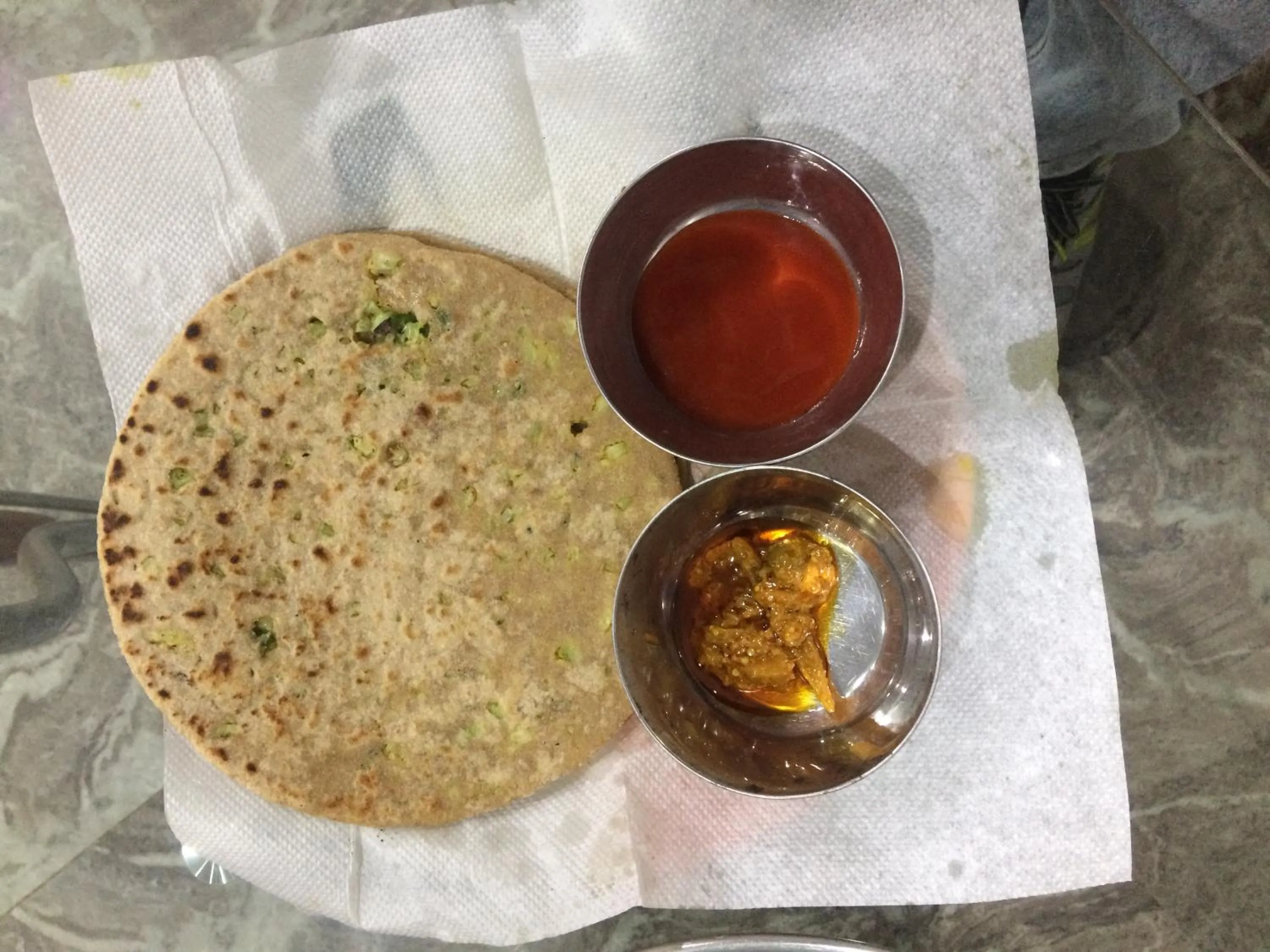 Asian breakfast in Hotel Maurya Vihar Bodhgaya