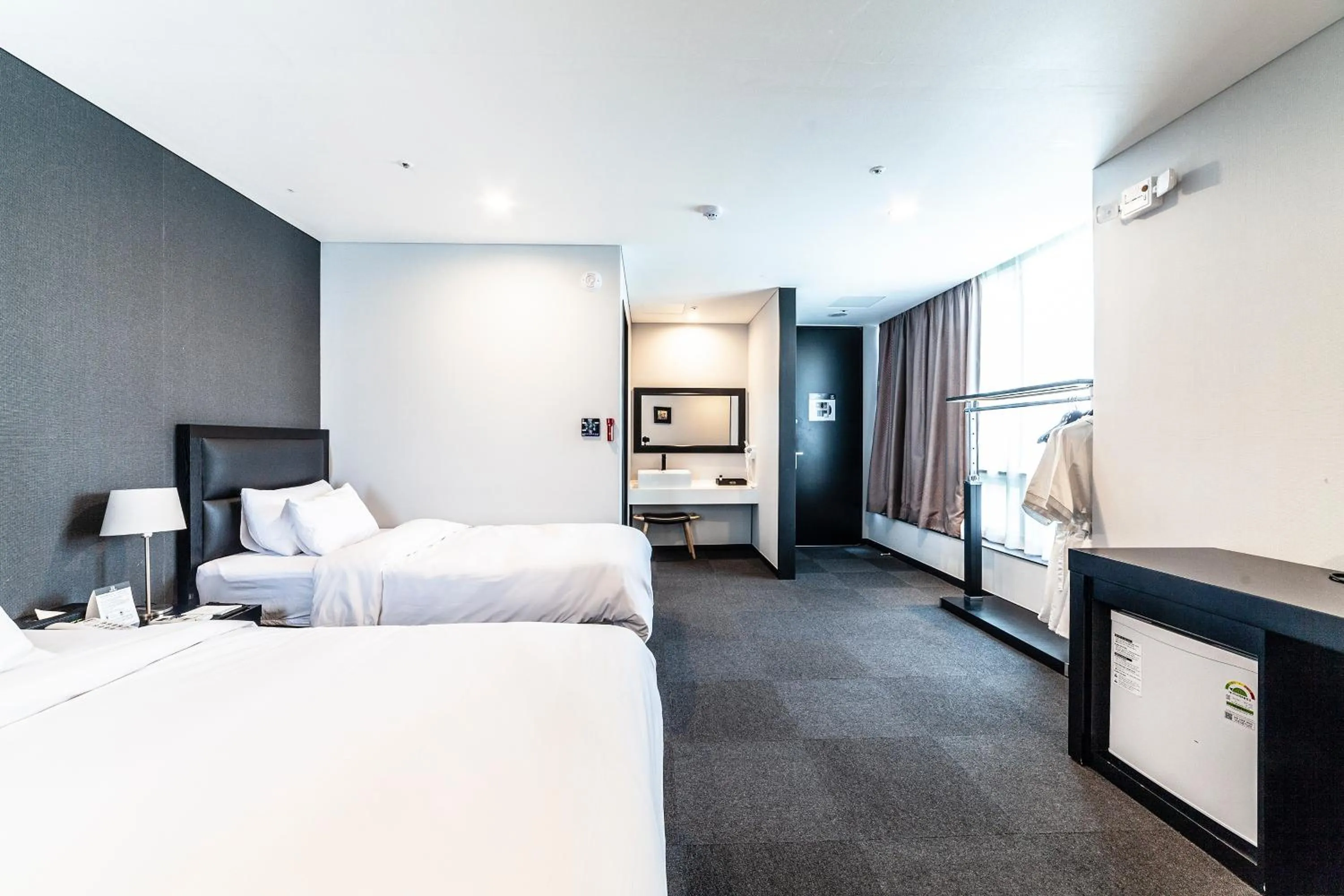 Bed in Gangneung Tourist Hotel