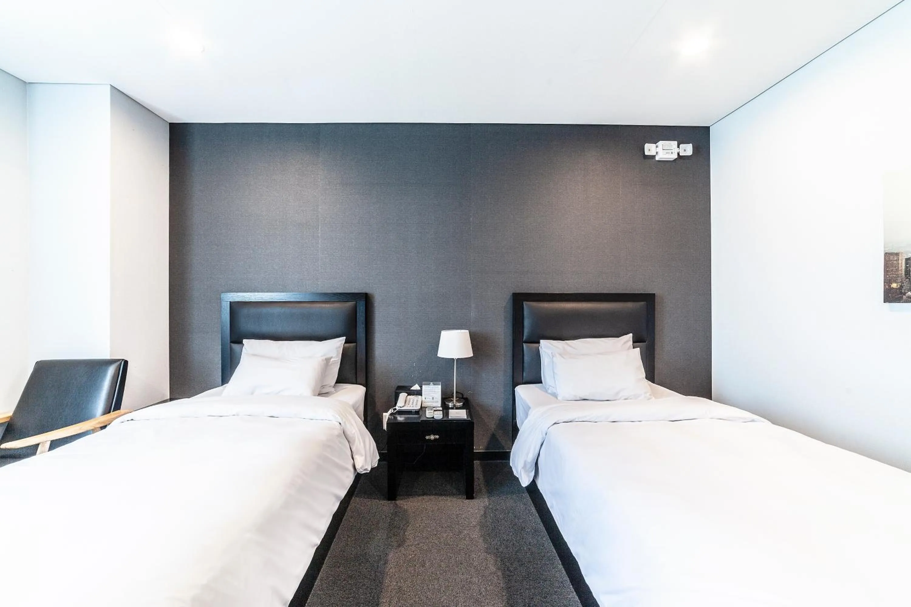 Bed in Gangneung Tourist Hotel