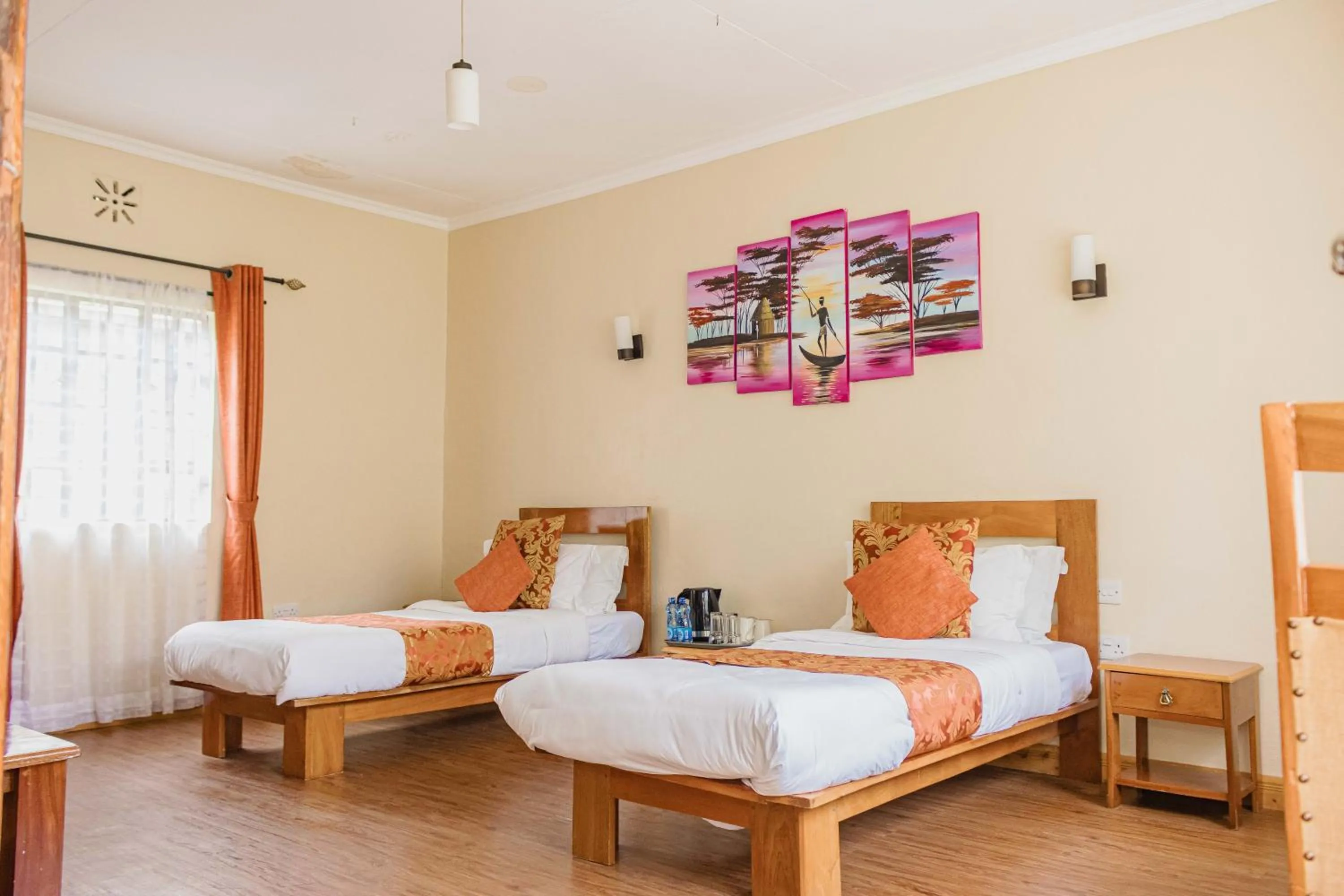 View (from property/room), Bed in The Farmhouse Inn