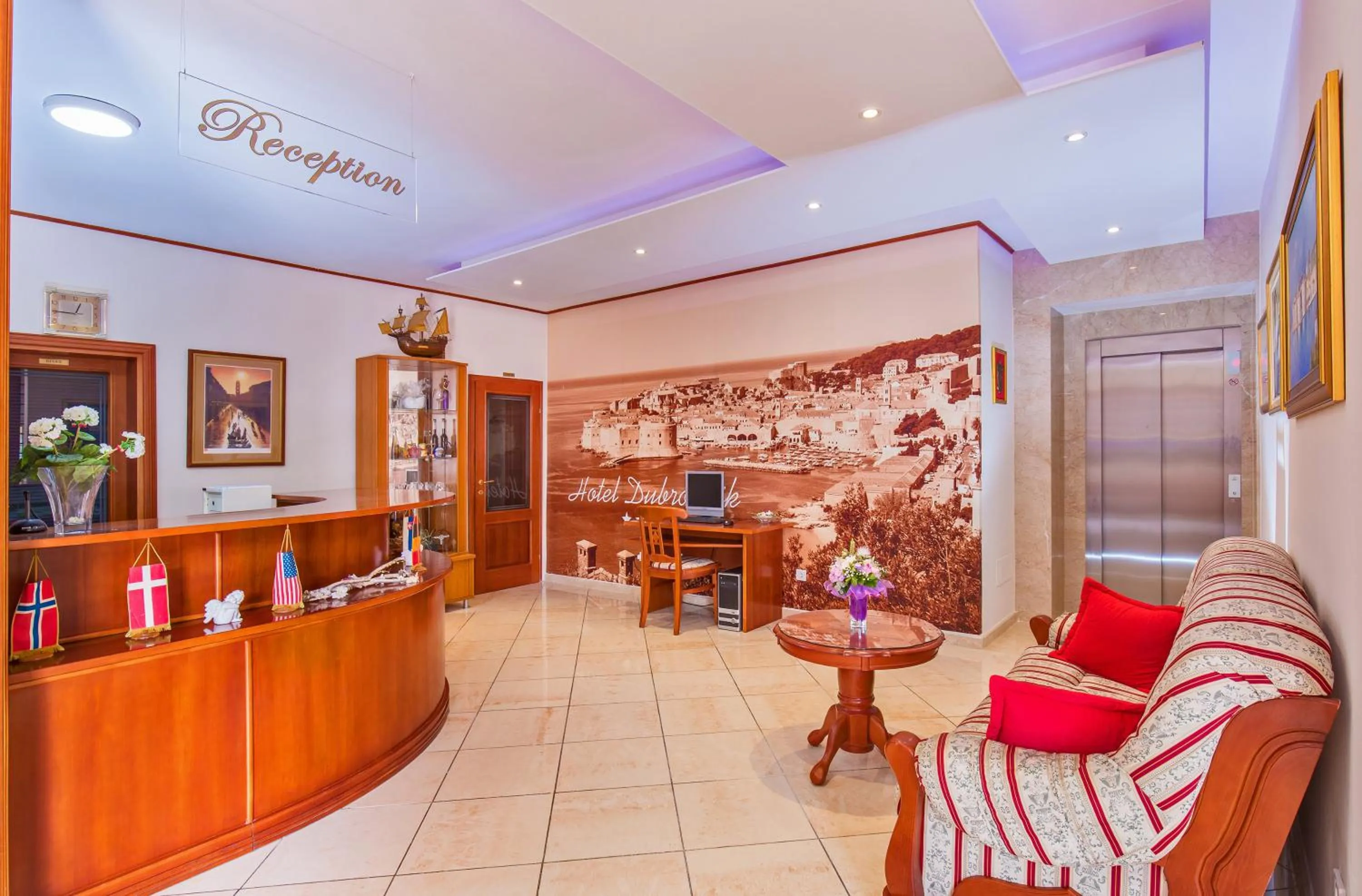 Lobby or reception in Hotel Dubrovnik