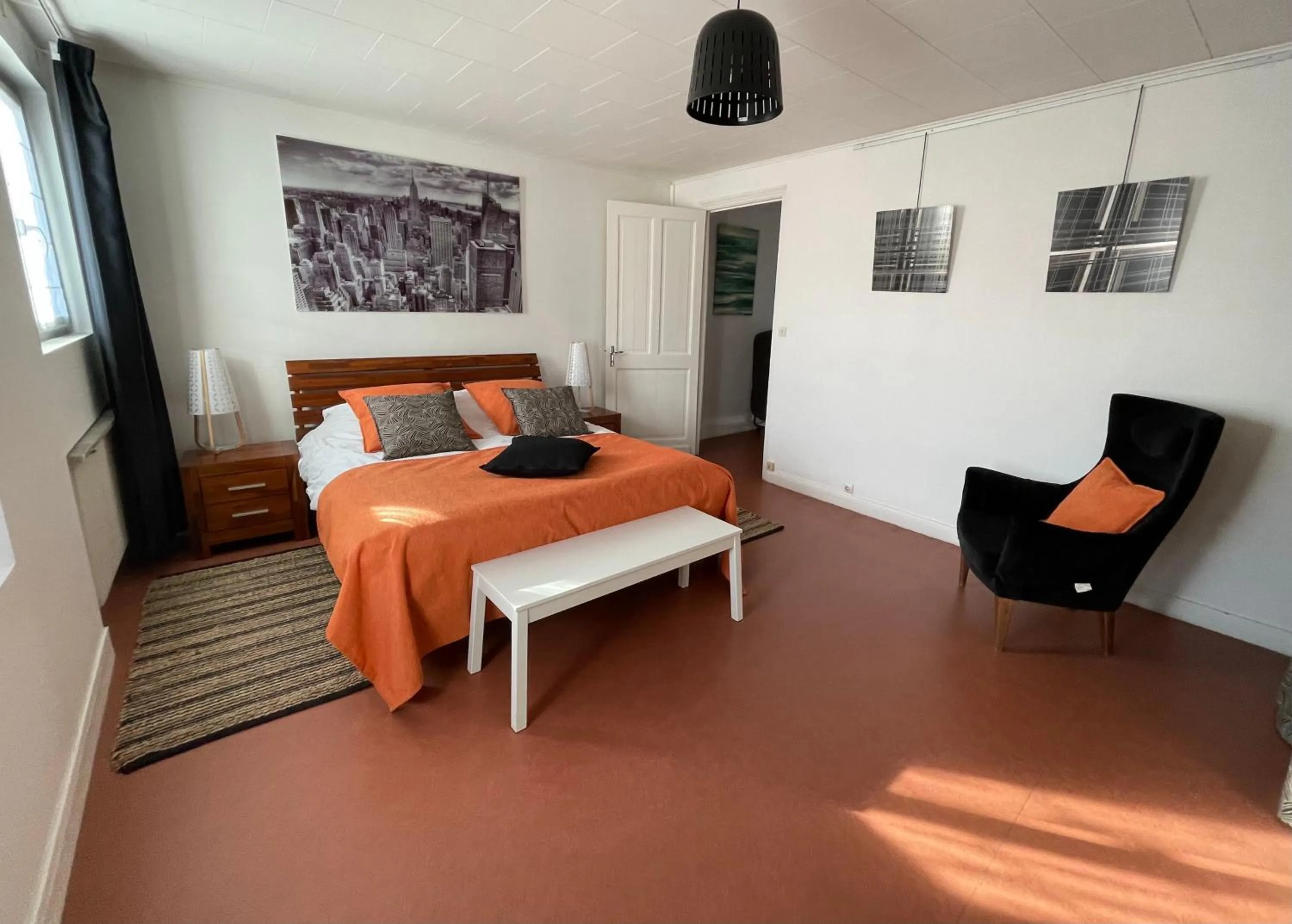 Bedroom, Bed in Appart'hôtel et chambres Lens