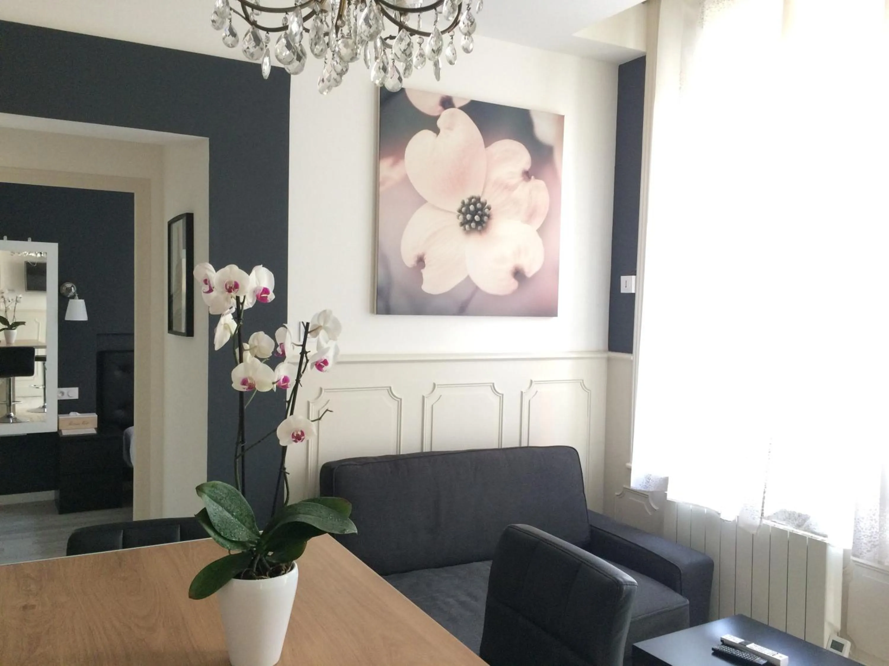 Living room in Appart'hôtel et chambres Lens