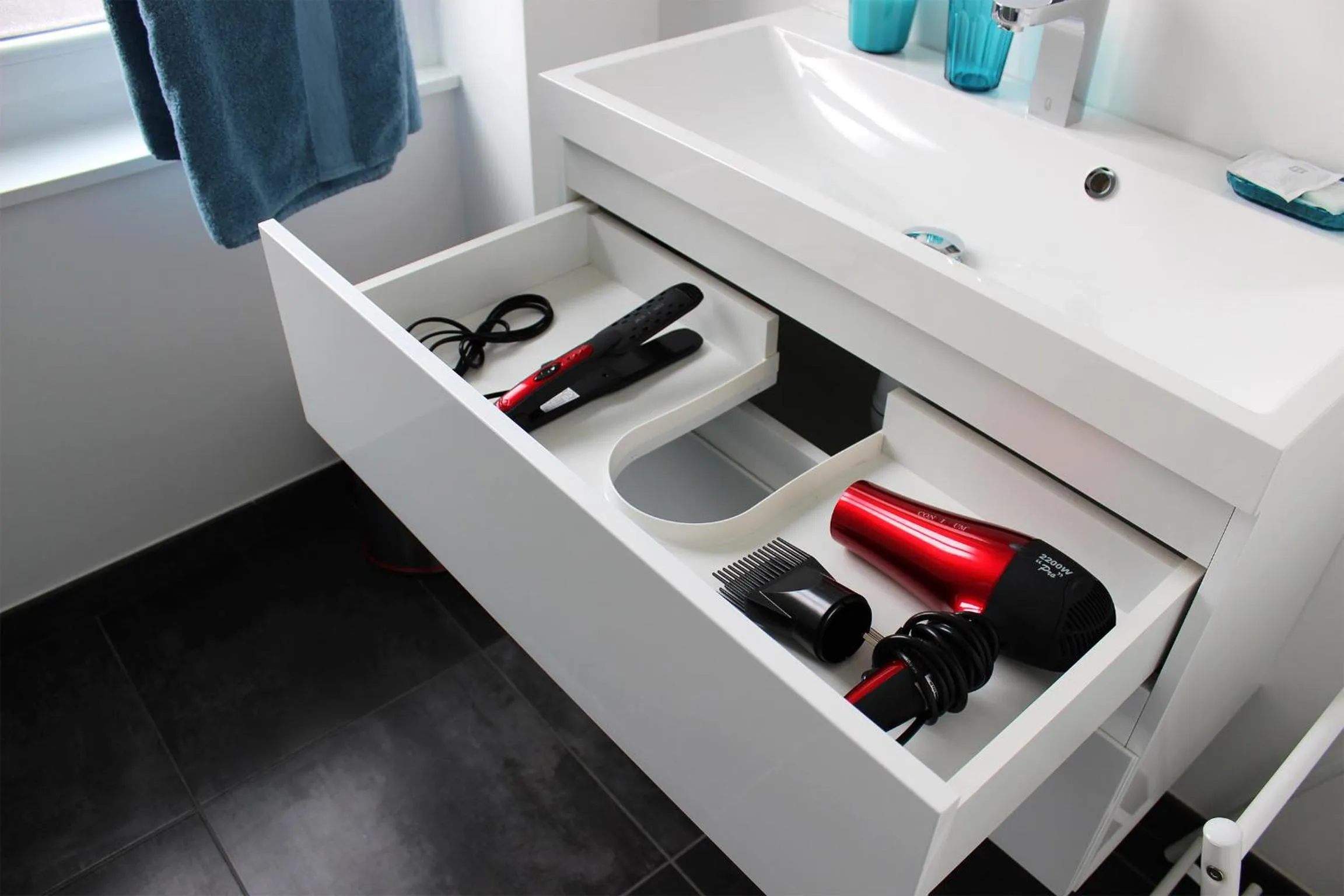 Bathroom in Appart'hôtel et chambres Lens