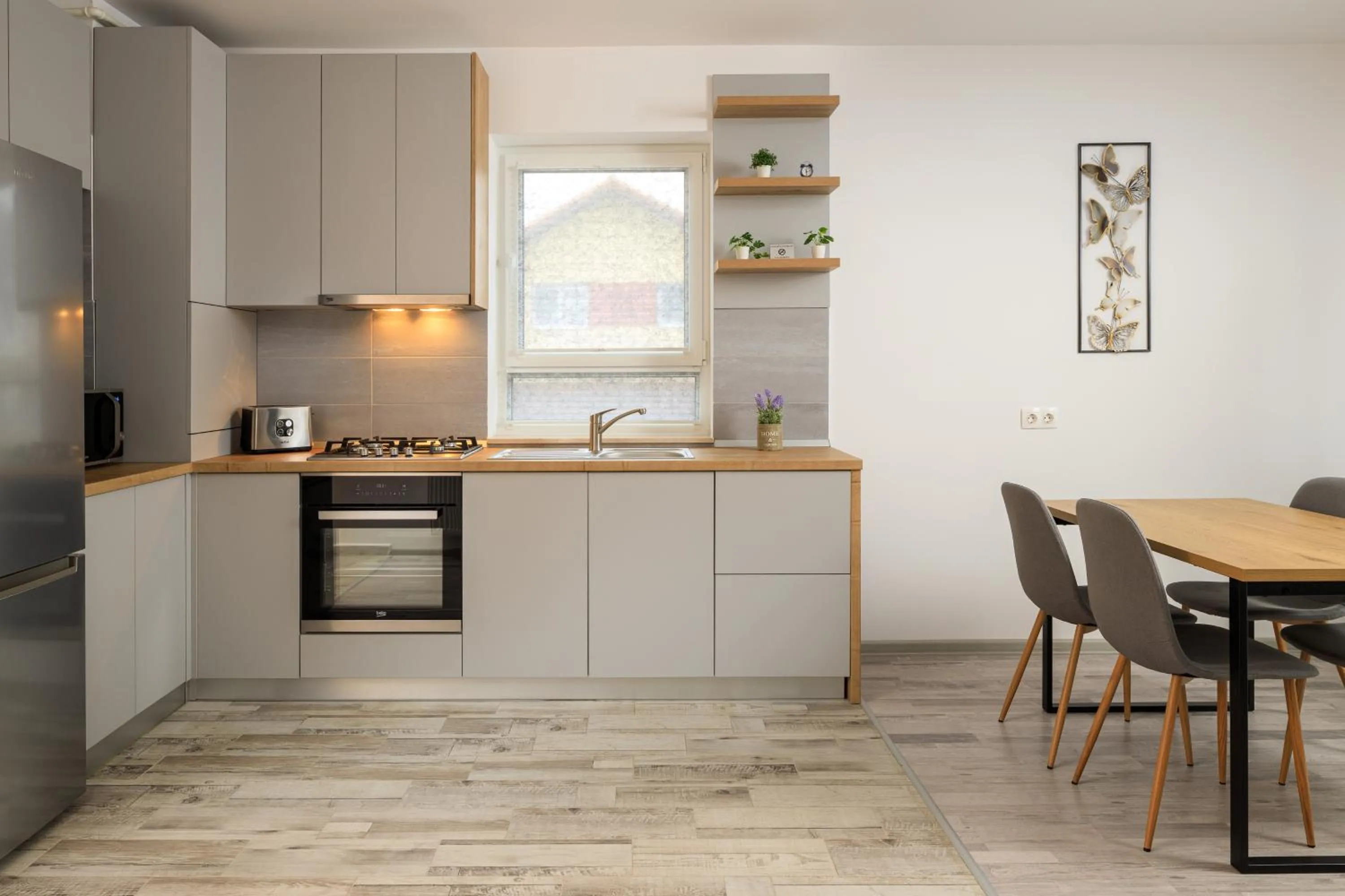 Kitchen or kitchenette in Brasov Holiday Apartments