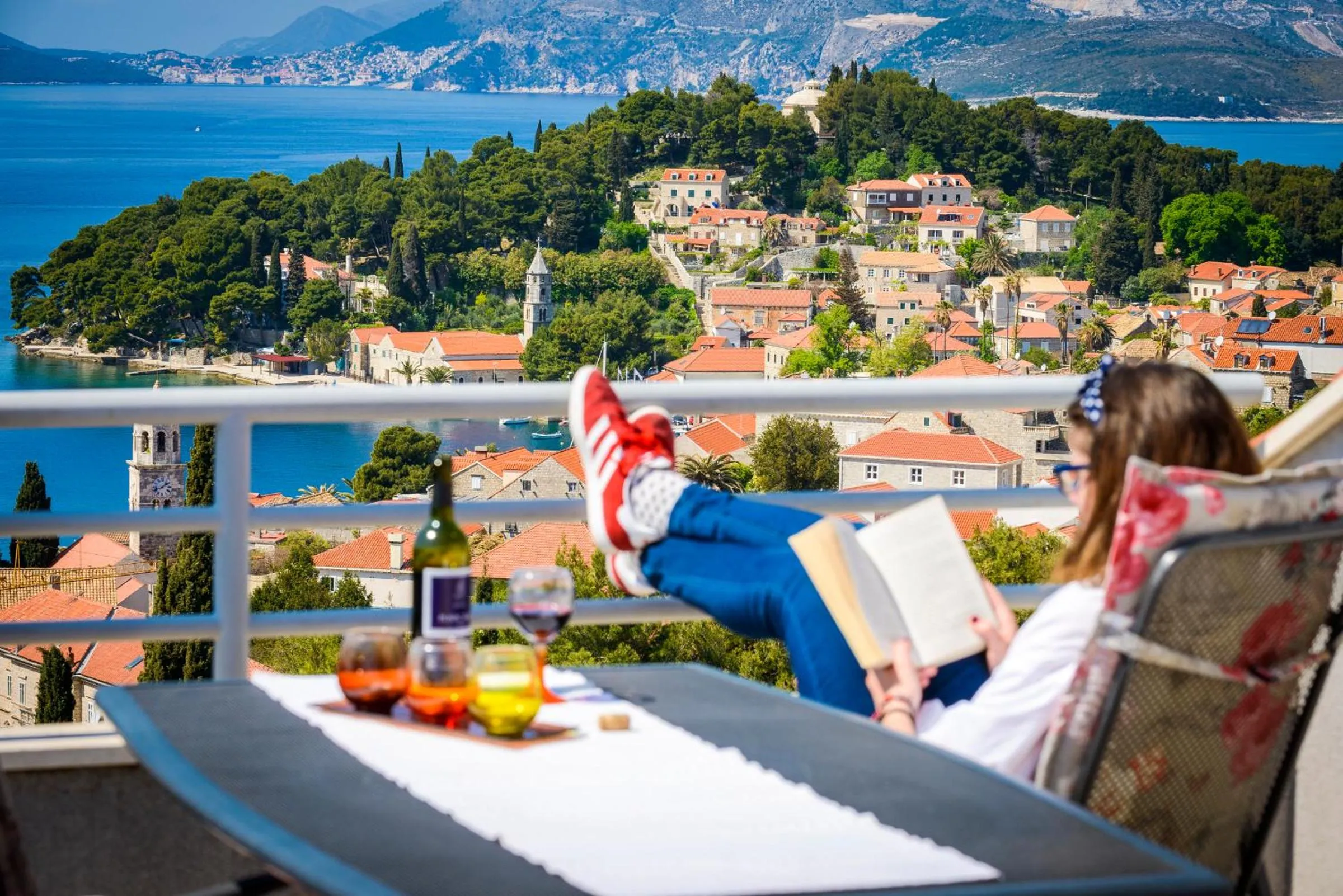 City view in Apartments Red Coral Cavtat