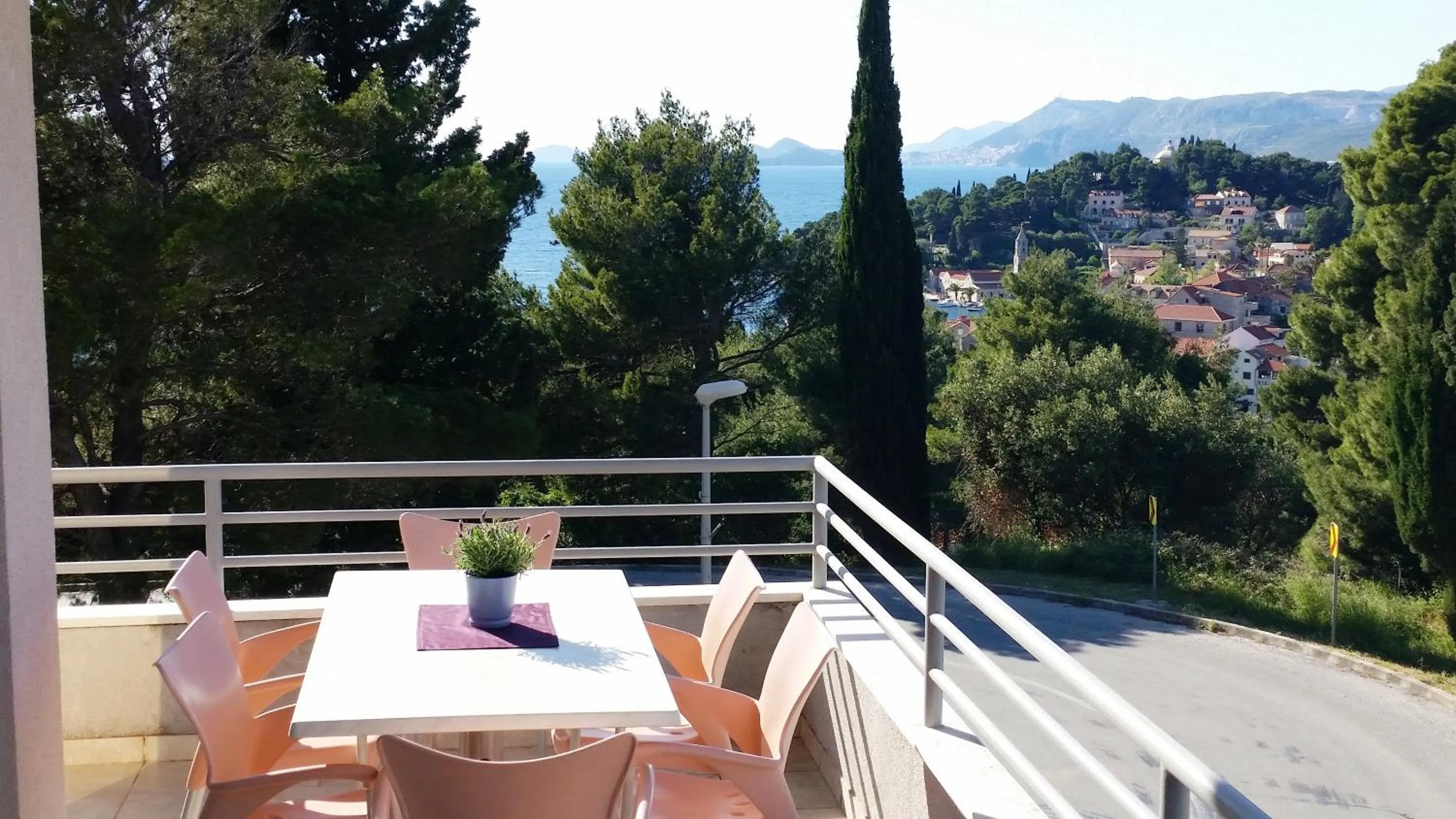 City view in Apartments Red Coral Cavtat