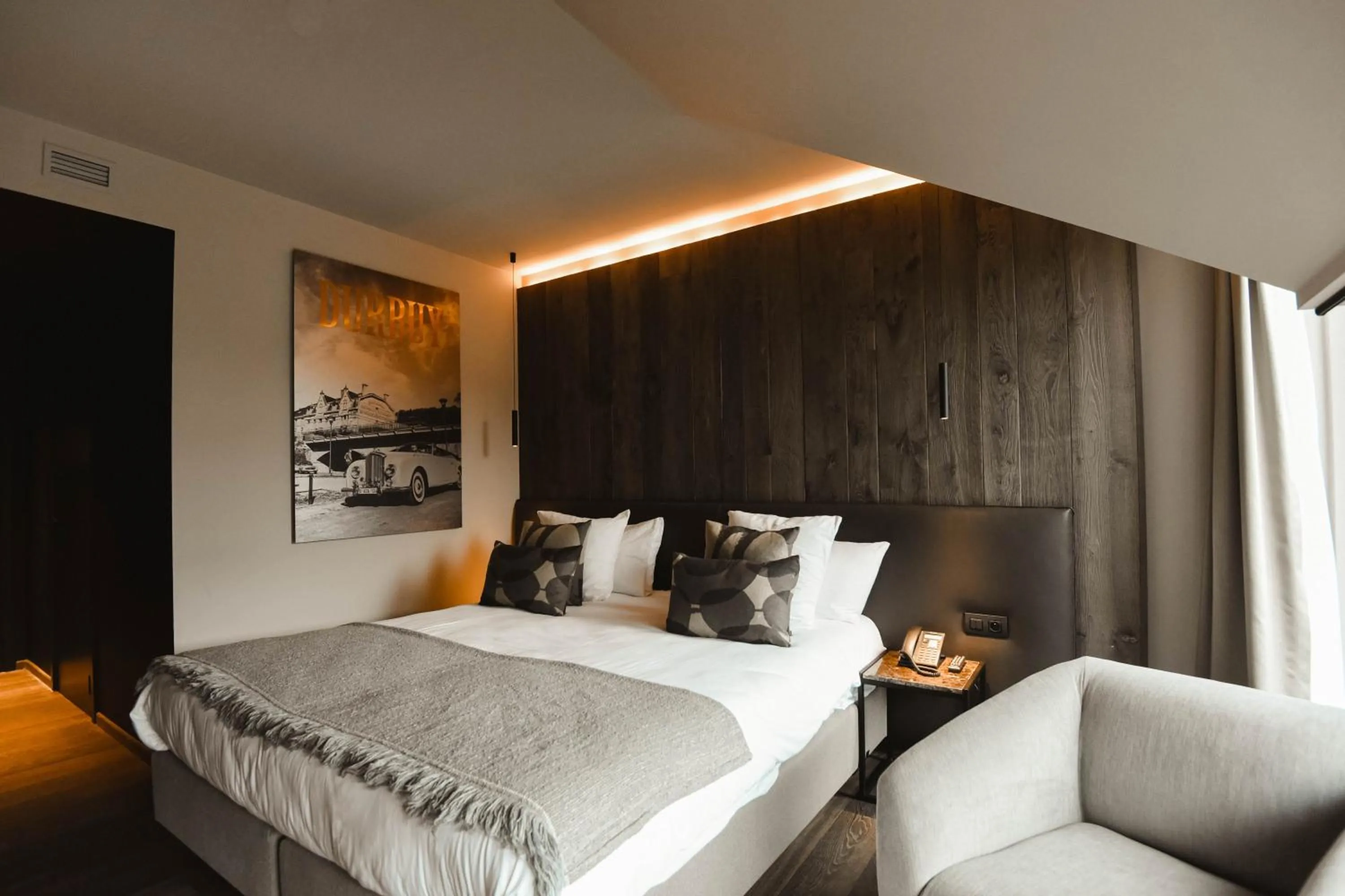 Bedroom, Bed in Hotel Sanglier