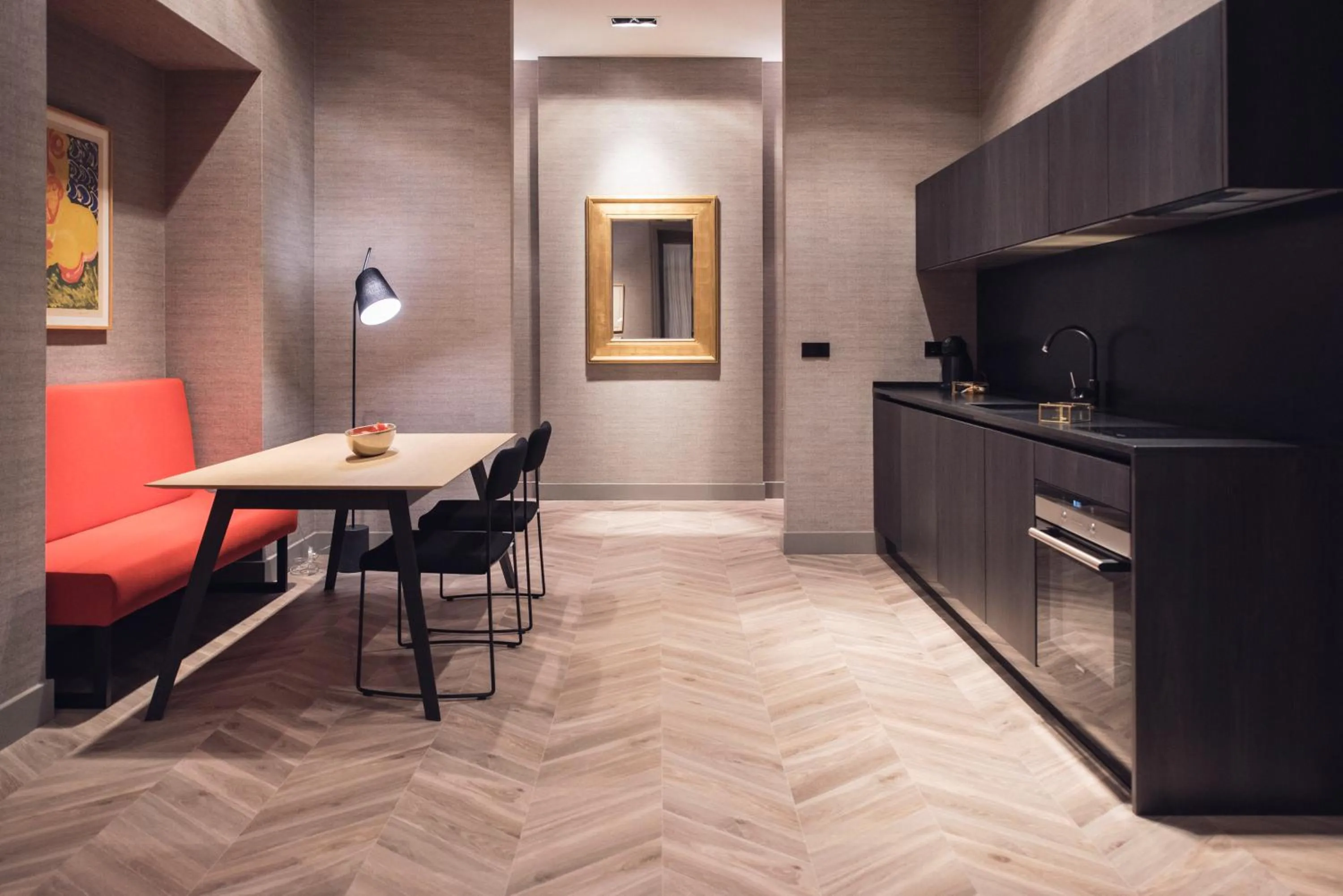 Kitchen or kitchenette in Palacio Salvetti Suites