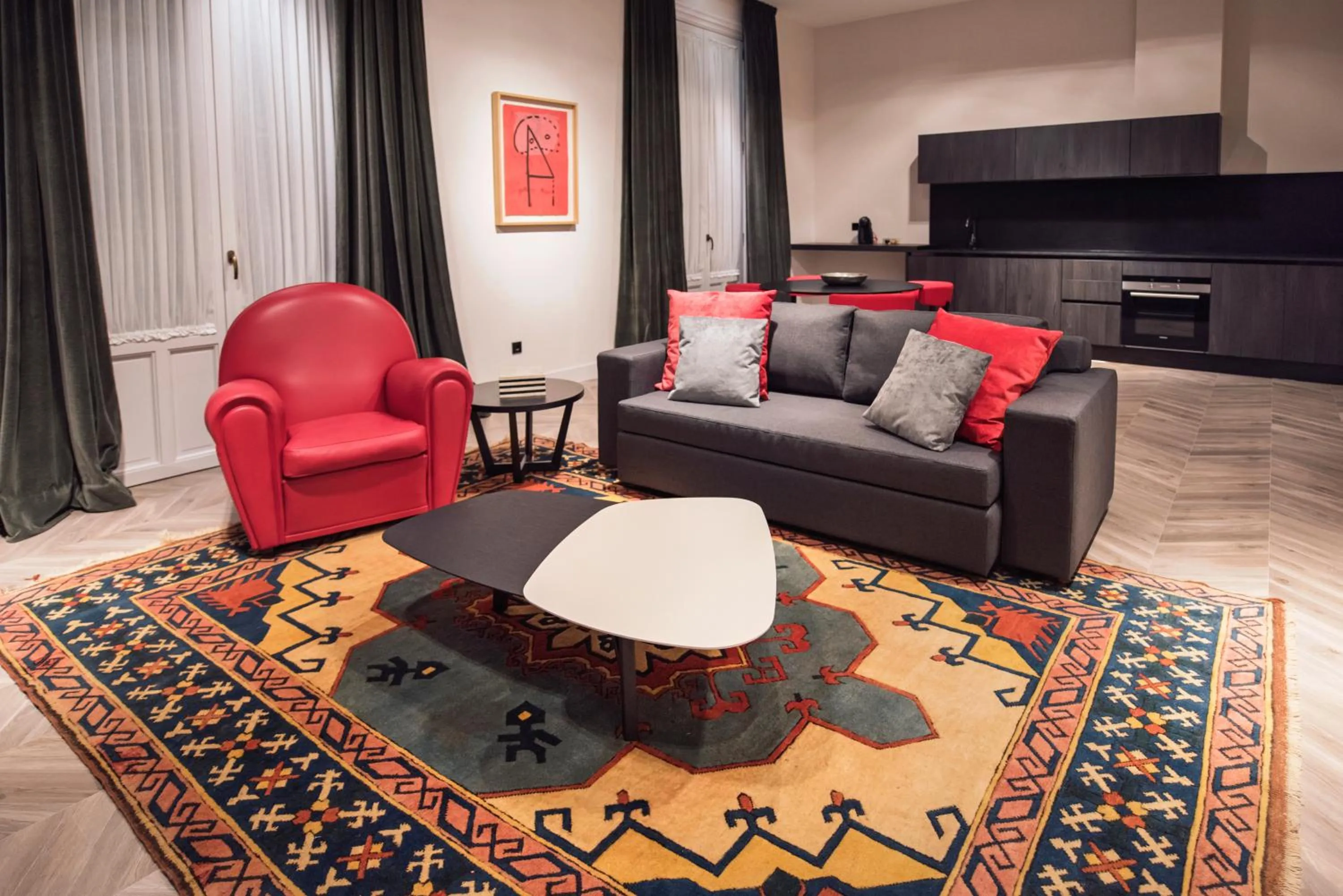 Kitchen or kitchenette in Palacio Salvetti Suites