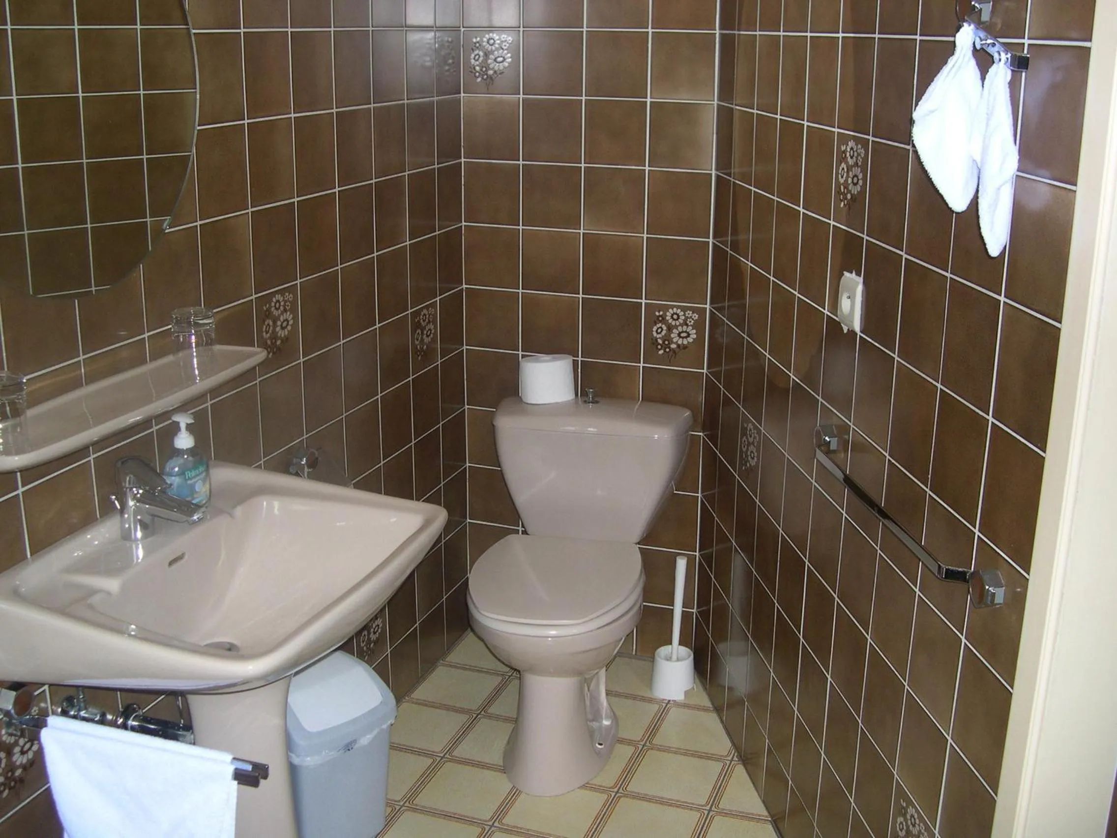 Toilet in Hotel Beau Rivage and Restaurant Koulic