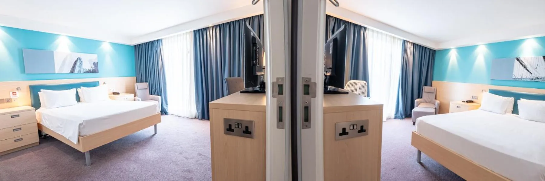 Bedroom, Bed in Hampton By Hilton Bristol Airport