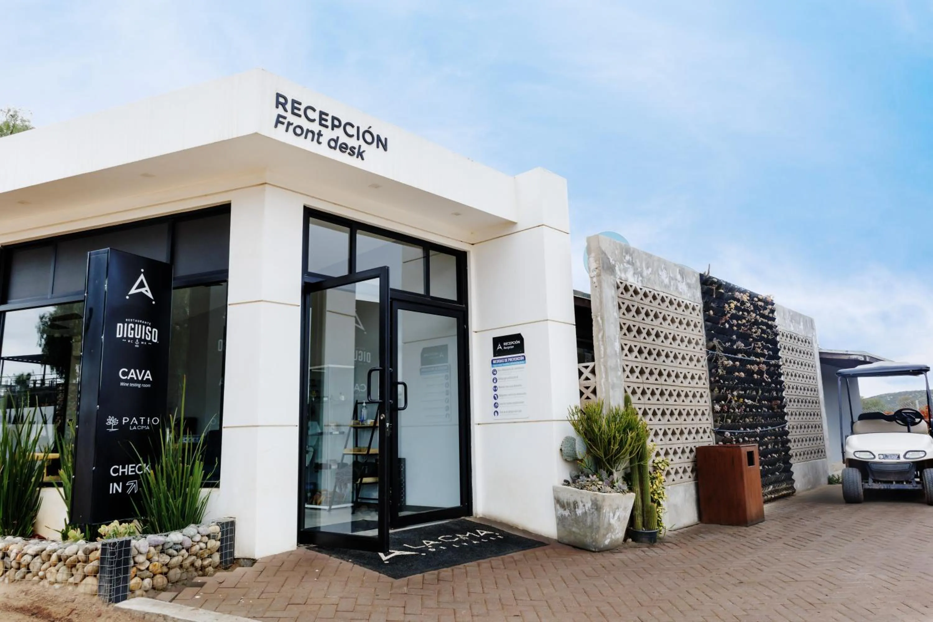 Lobby or reception in La Cima del Valle