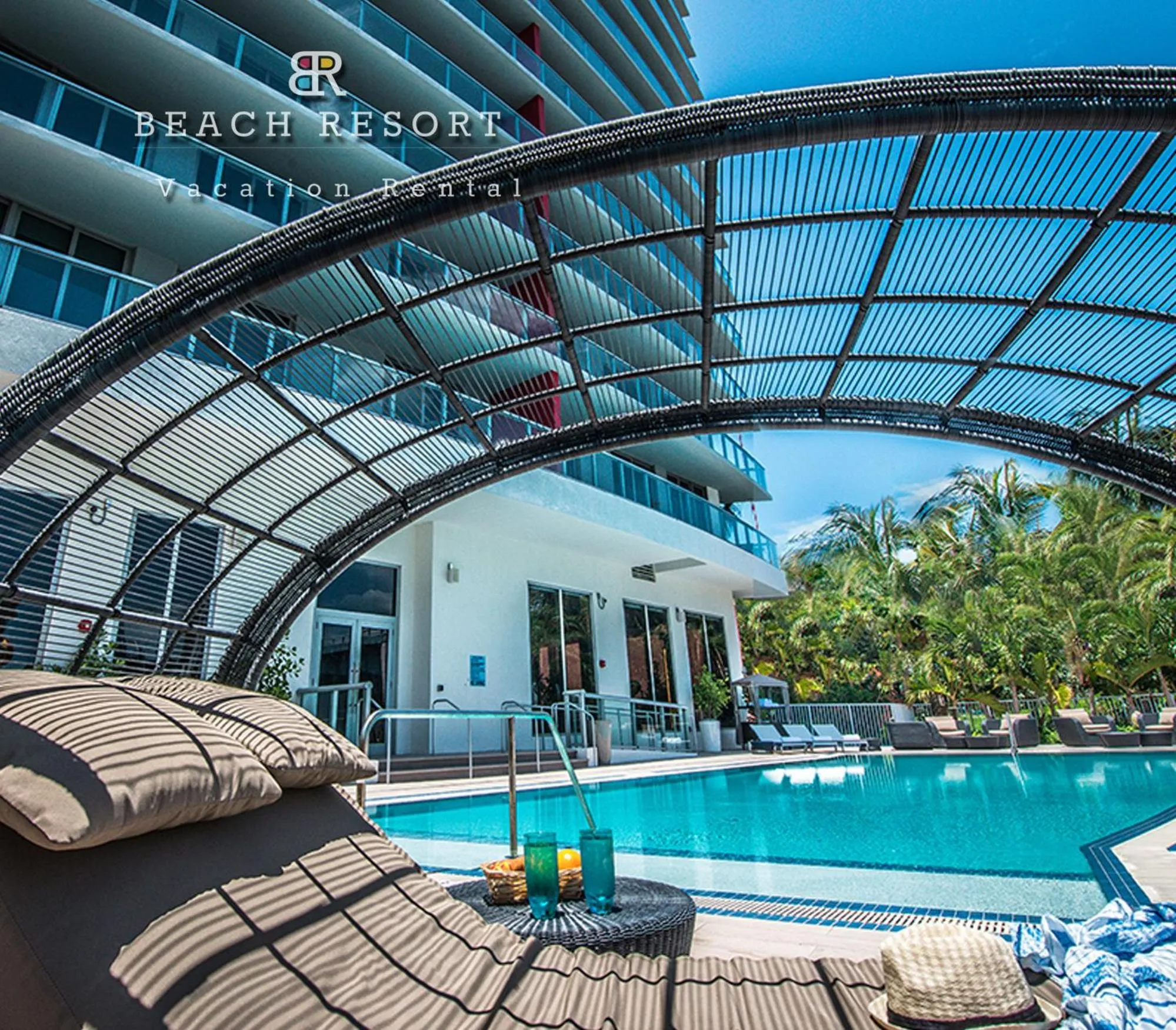 Pool view in Bwalk Resort Rentals