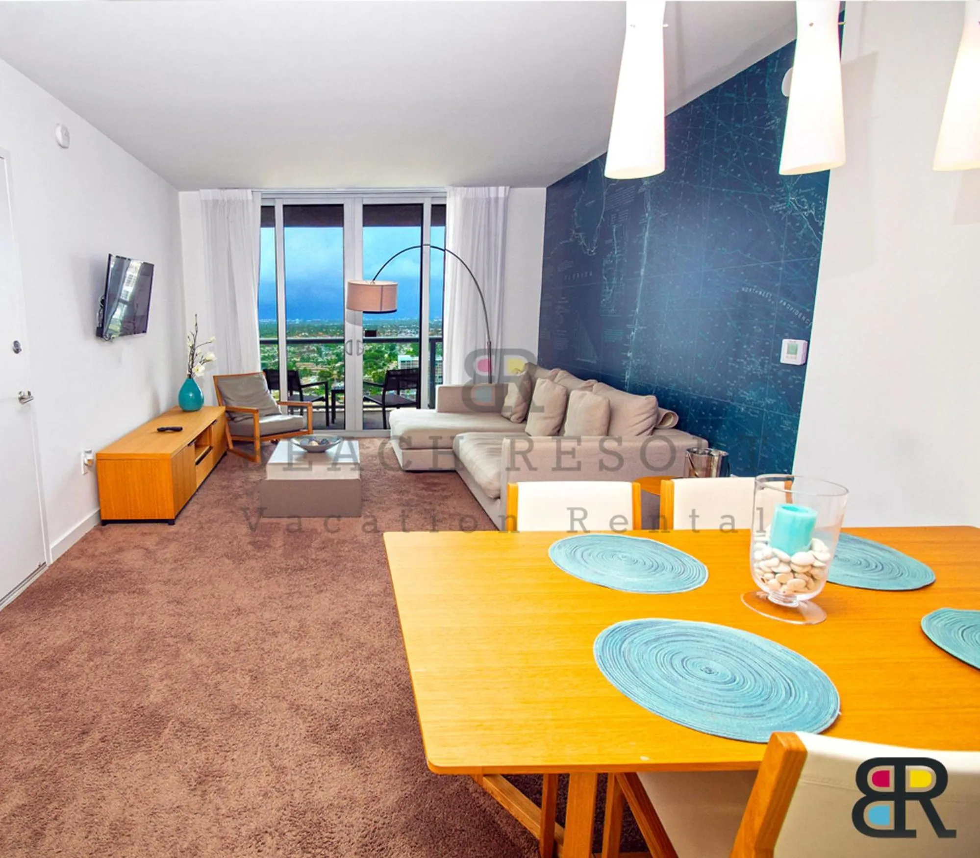 Living room in Bwalk Resort Rentals