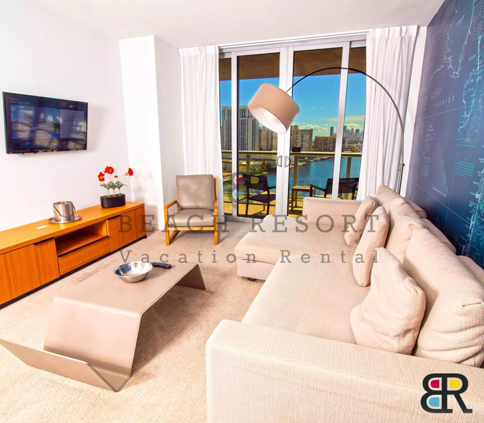 Living room in Bwalk Resort Rentals