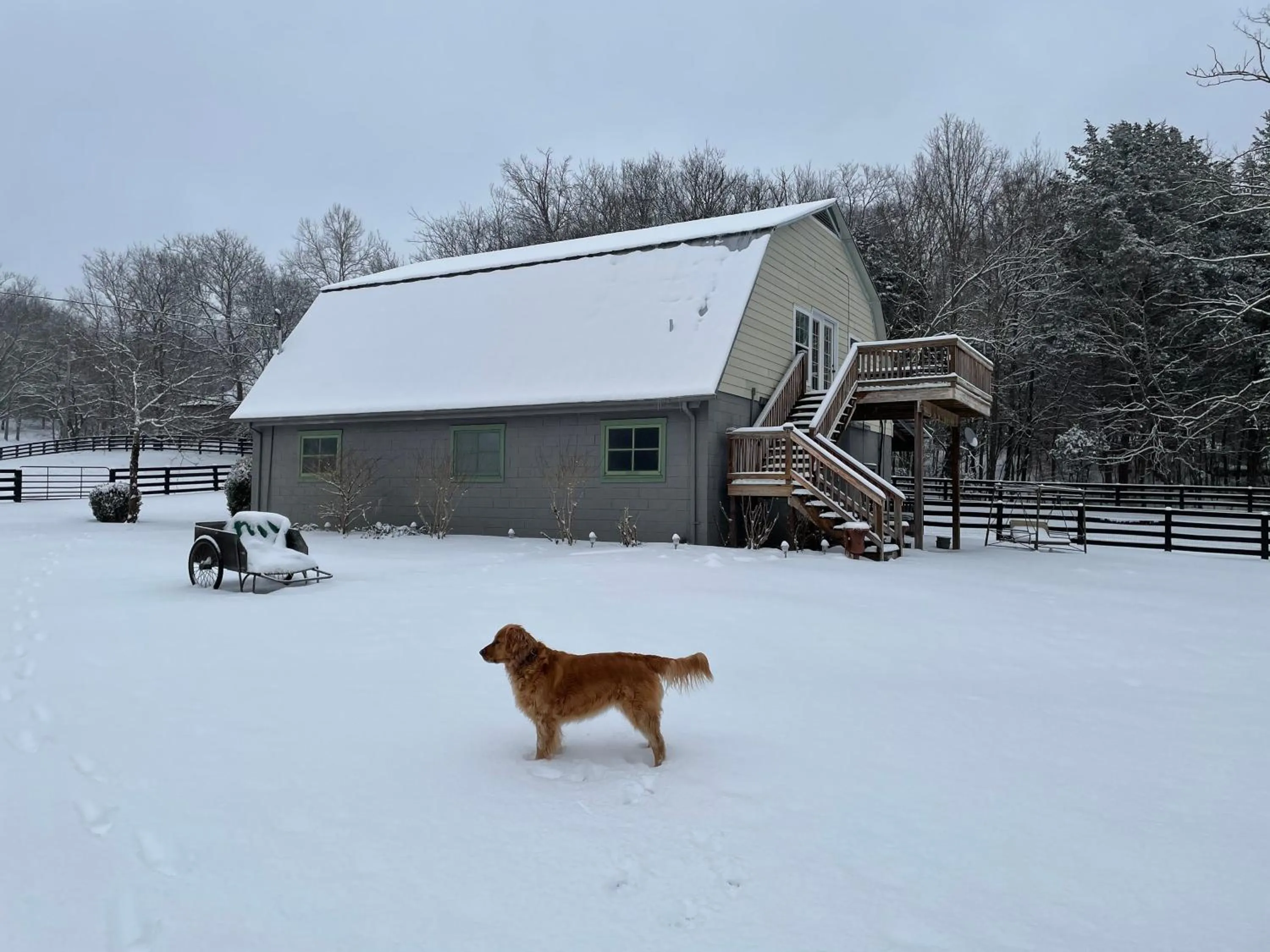 Winter in Full Circle Farm Inn