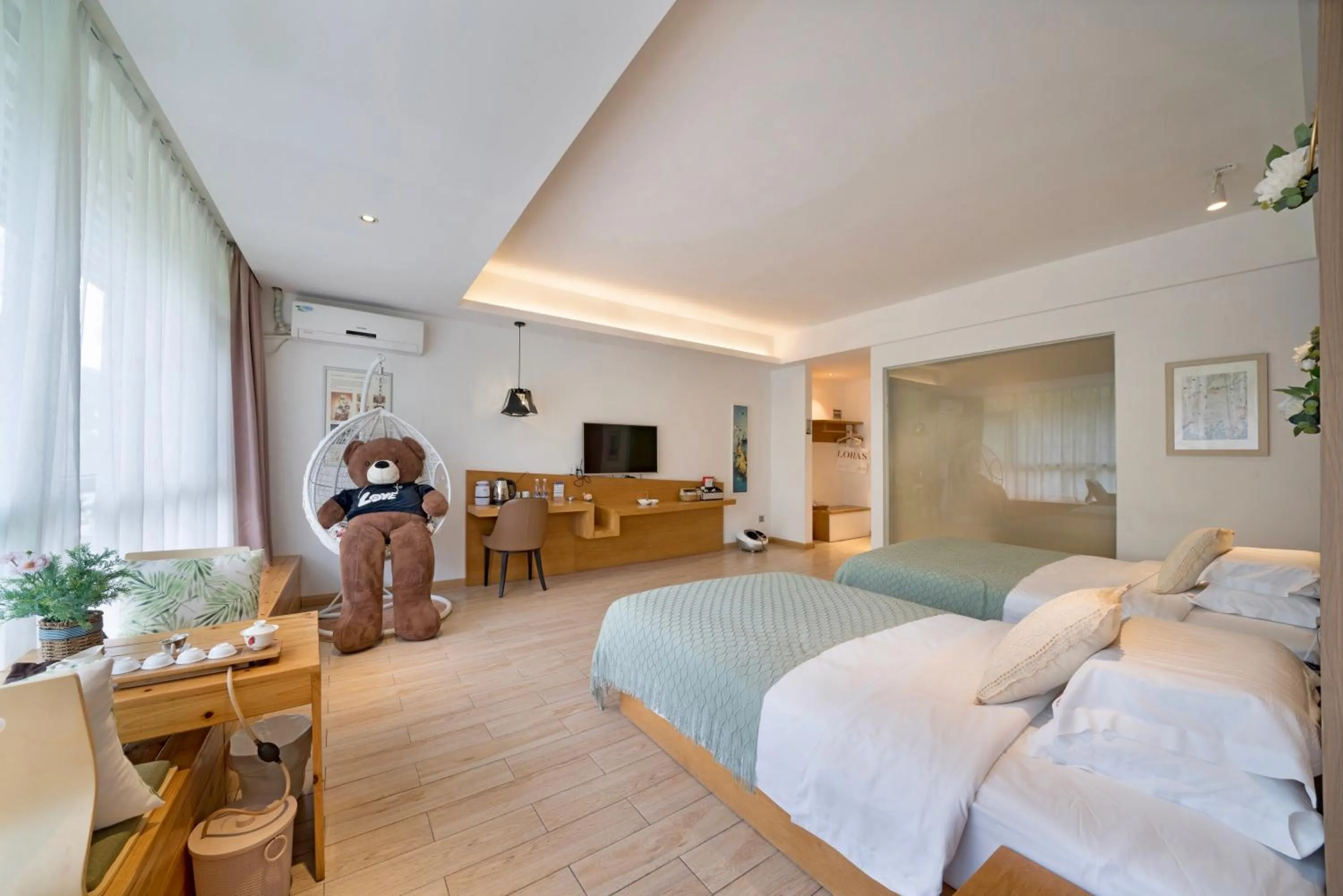 Photo of the whole room, Bed in Ancient Street No.5 Youth Chic Hotel