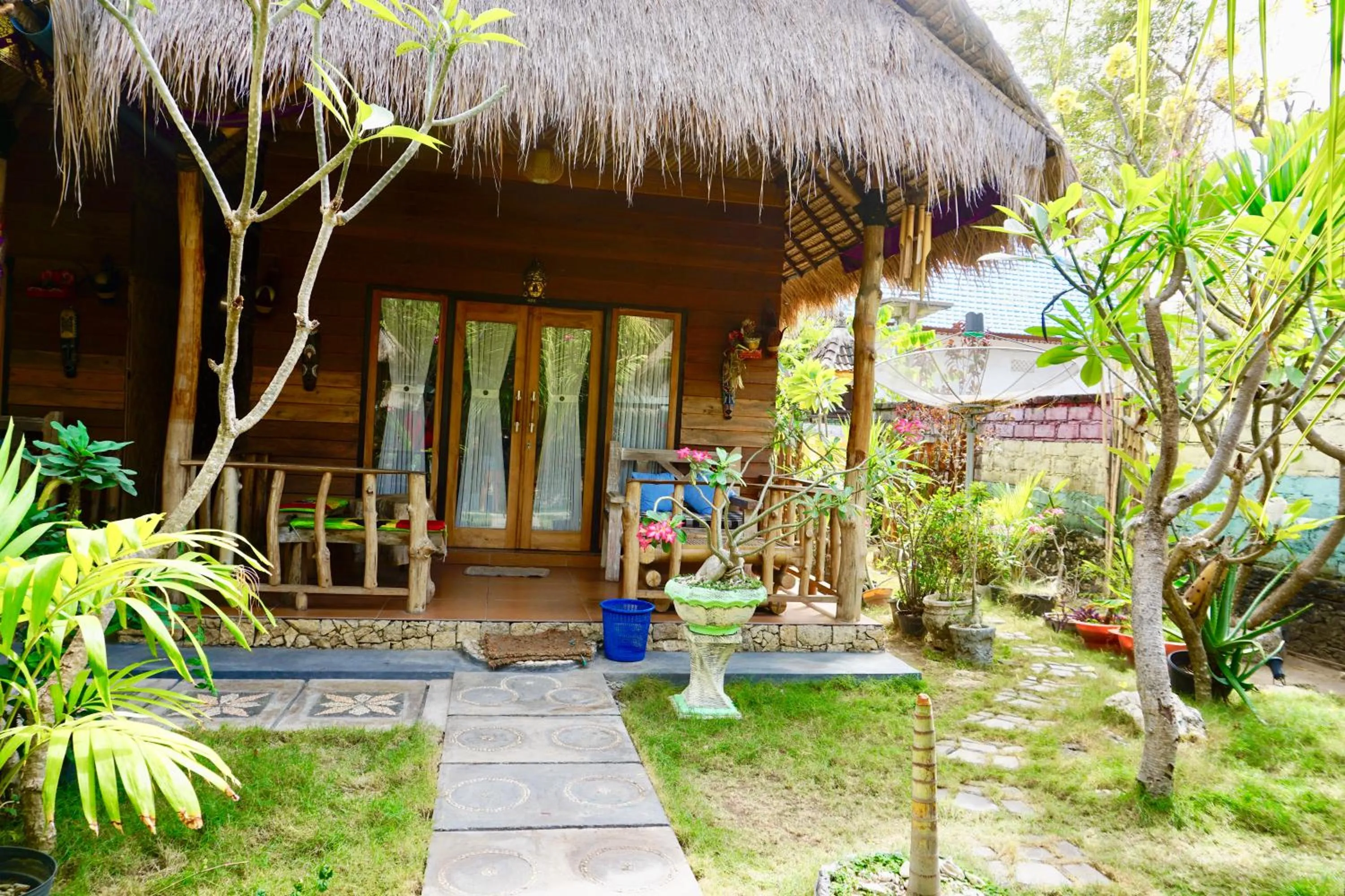 Patio in Pondok Kana And Hostel by Ecommerceloka