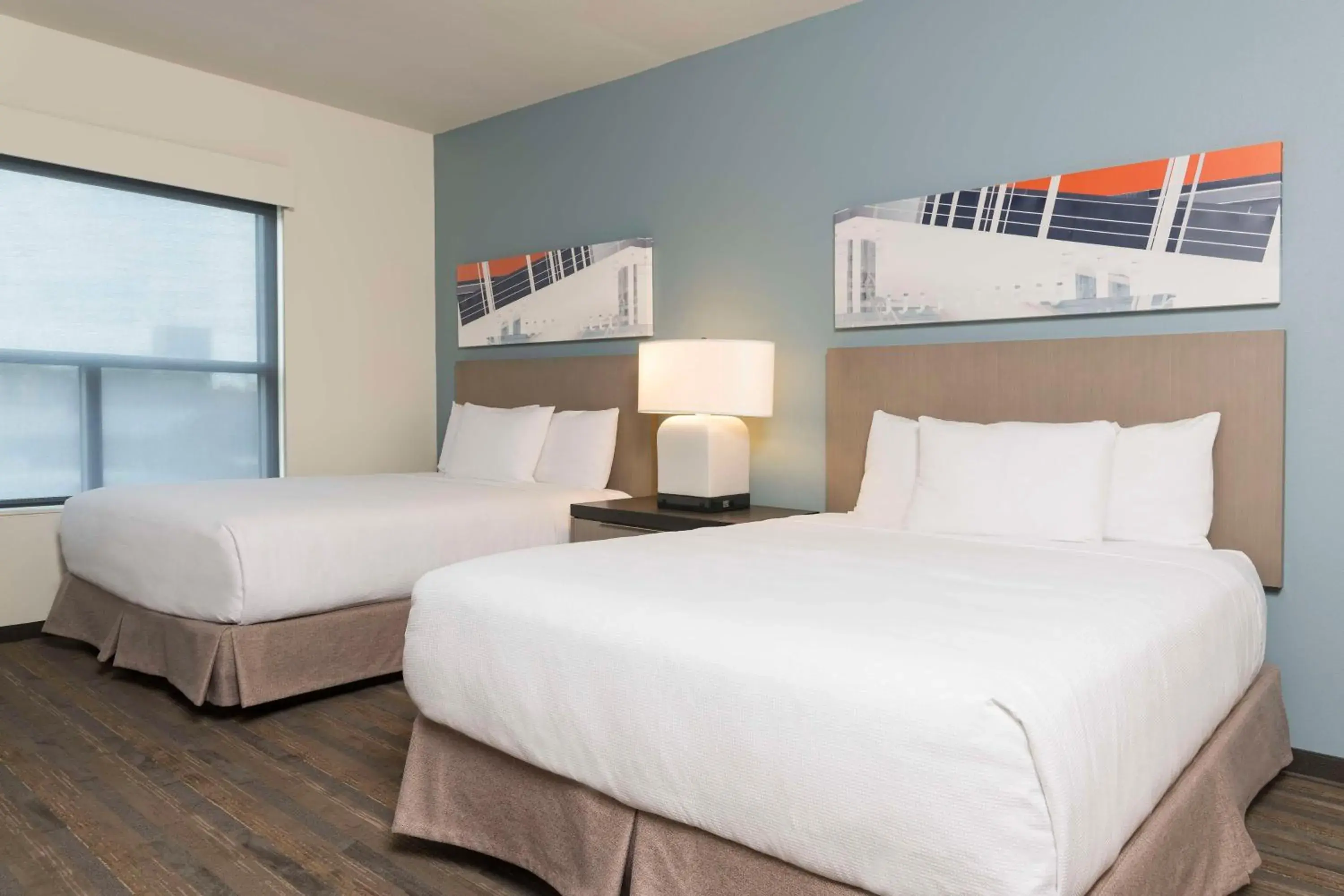 Studio Suite with Two Queen Beds with Sofa Bed and Kitchen - High Floor in Hyatt House Austin/Downtown Studio Suite with Two Queen Beds with Sofa Bed and Kitchen - High Floor in Hyatt House Austin/Downtown