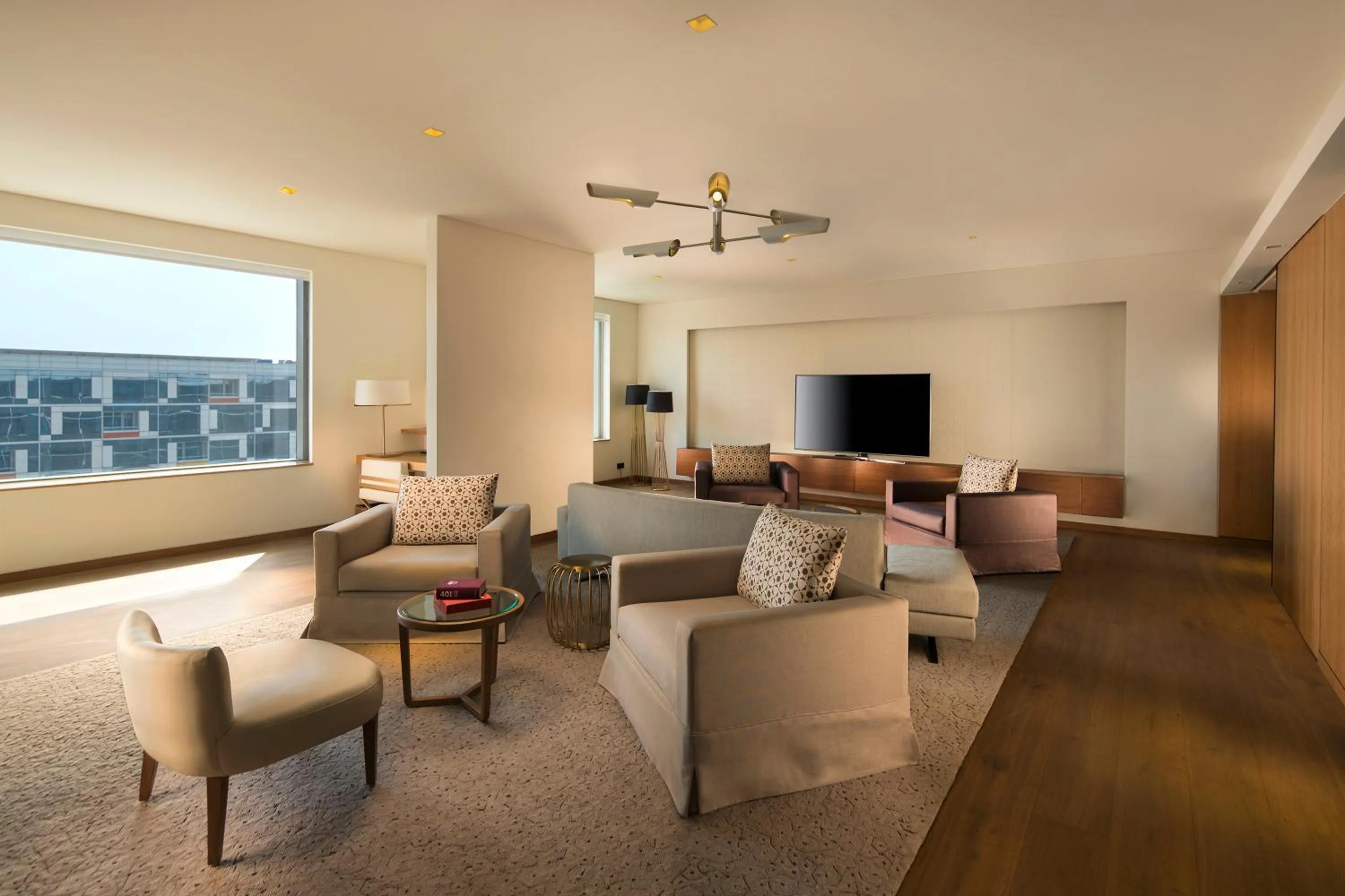 Living room in Andaz Delhi, by Hyatt