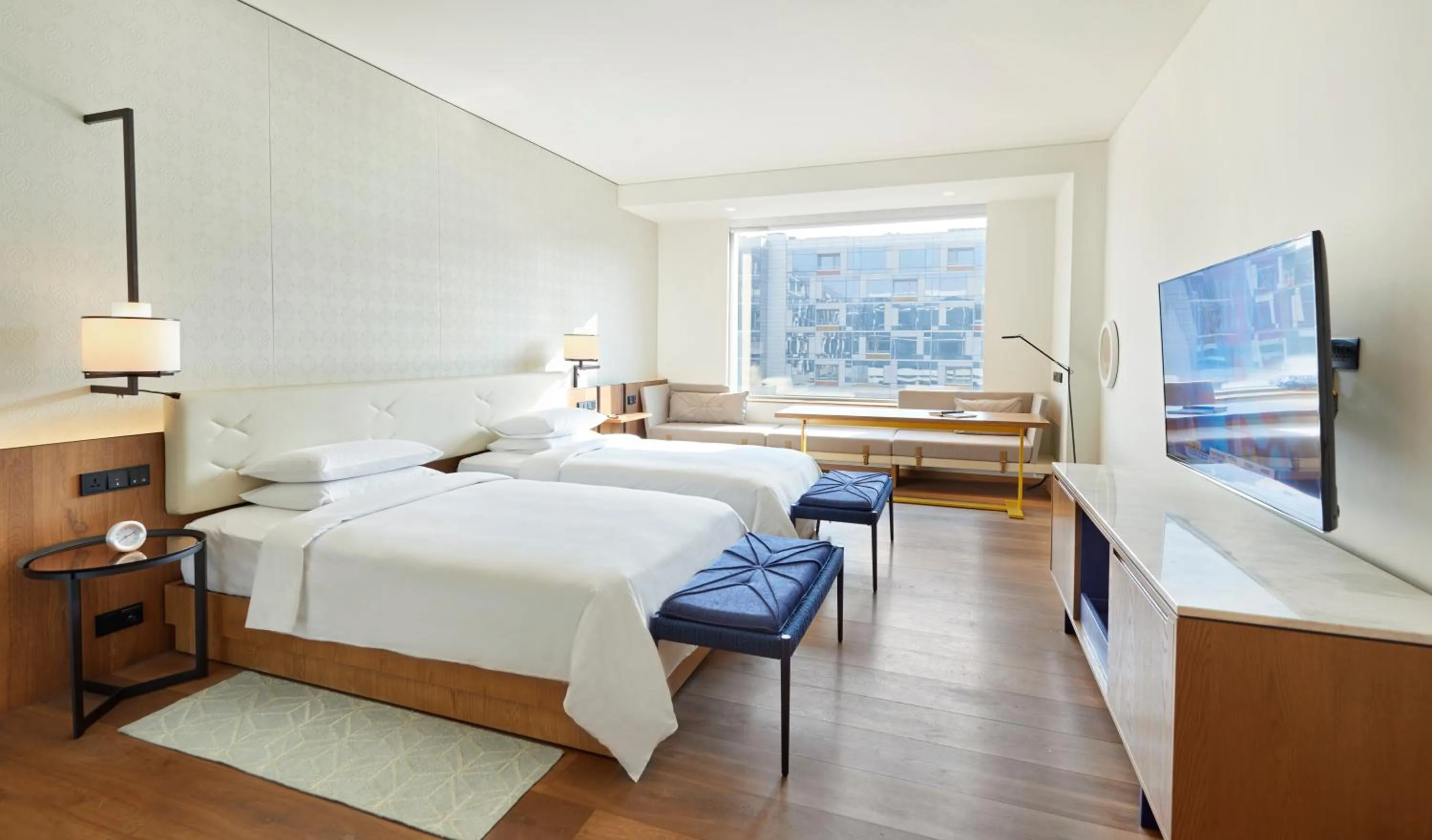 Photo of the whole room, Bed in Andaz Delhi, by Hyatt