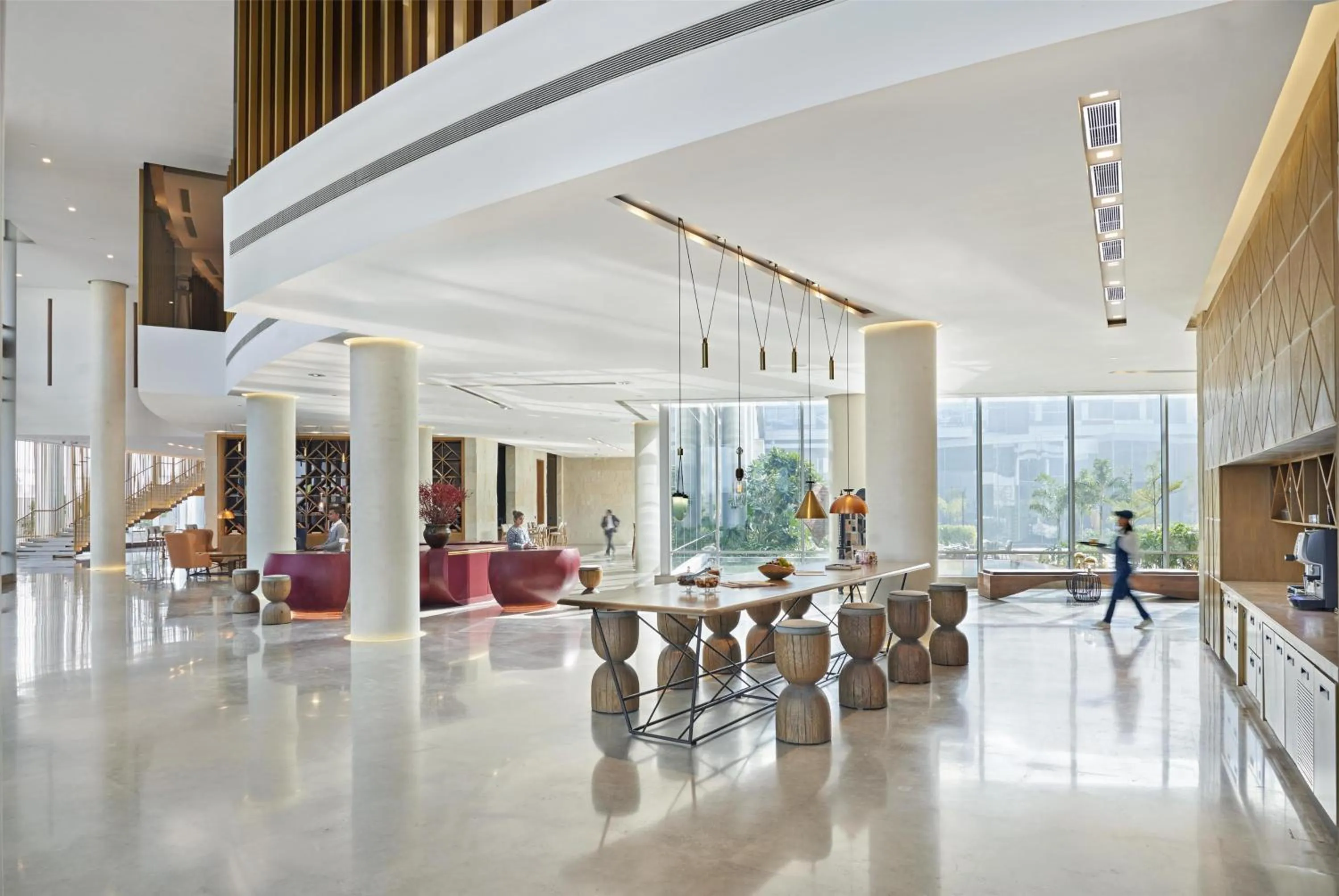Lobby or reception in Andaz Delhi, by Hyatt