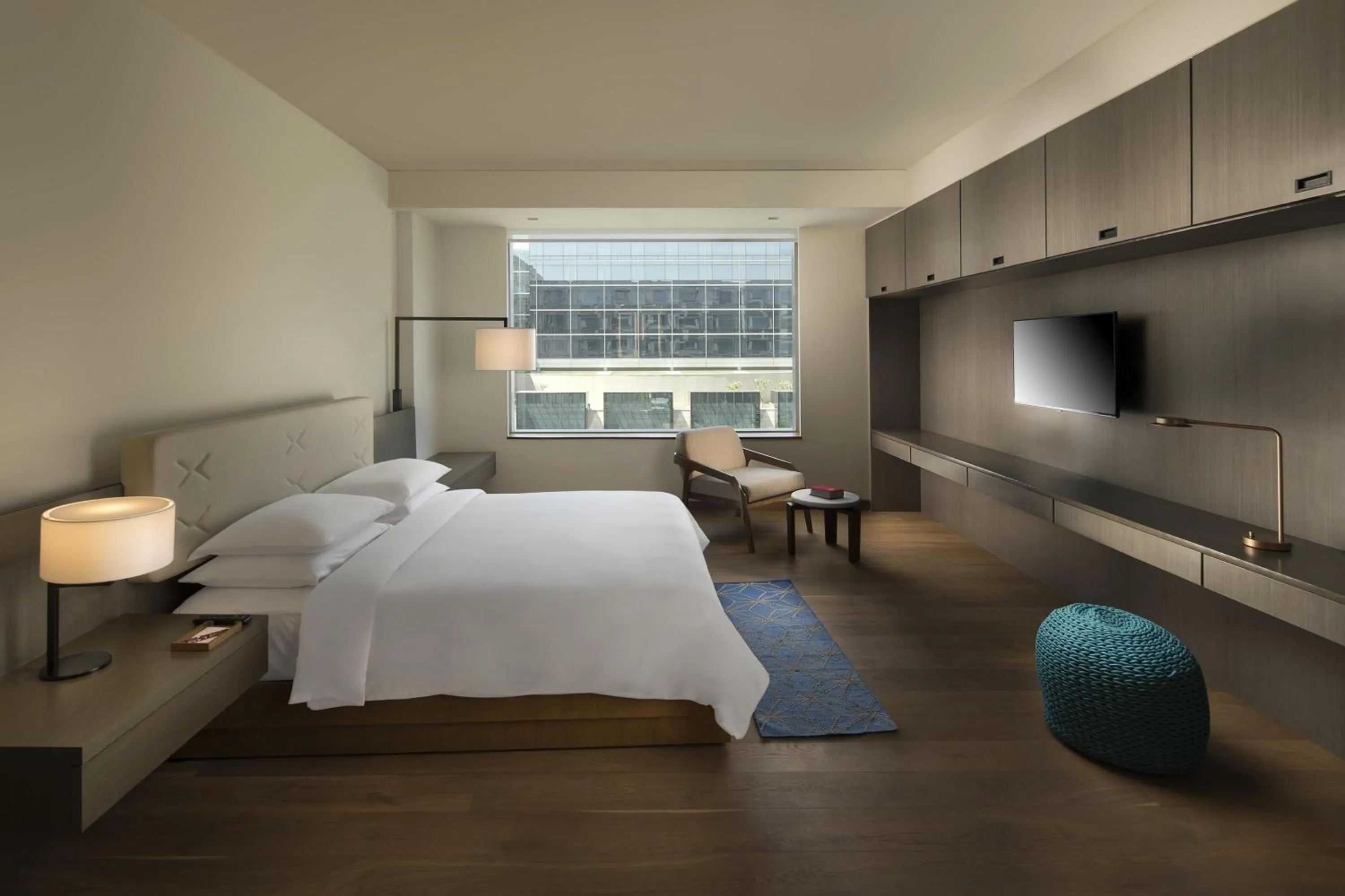 Photo of the whole room, Bed in Andaz Delhi, by Hyatt