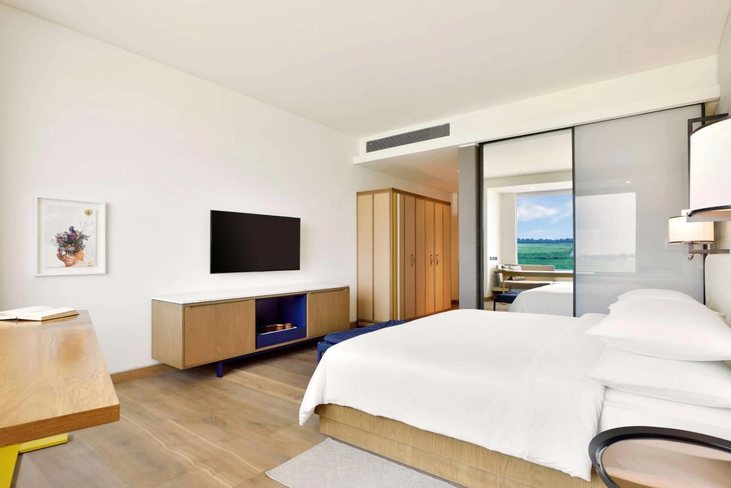 Photo of the whole room, Bed in Andaz Delhi, by Hyatt