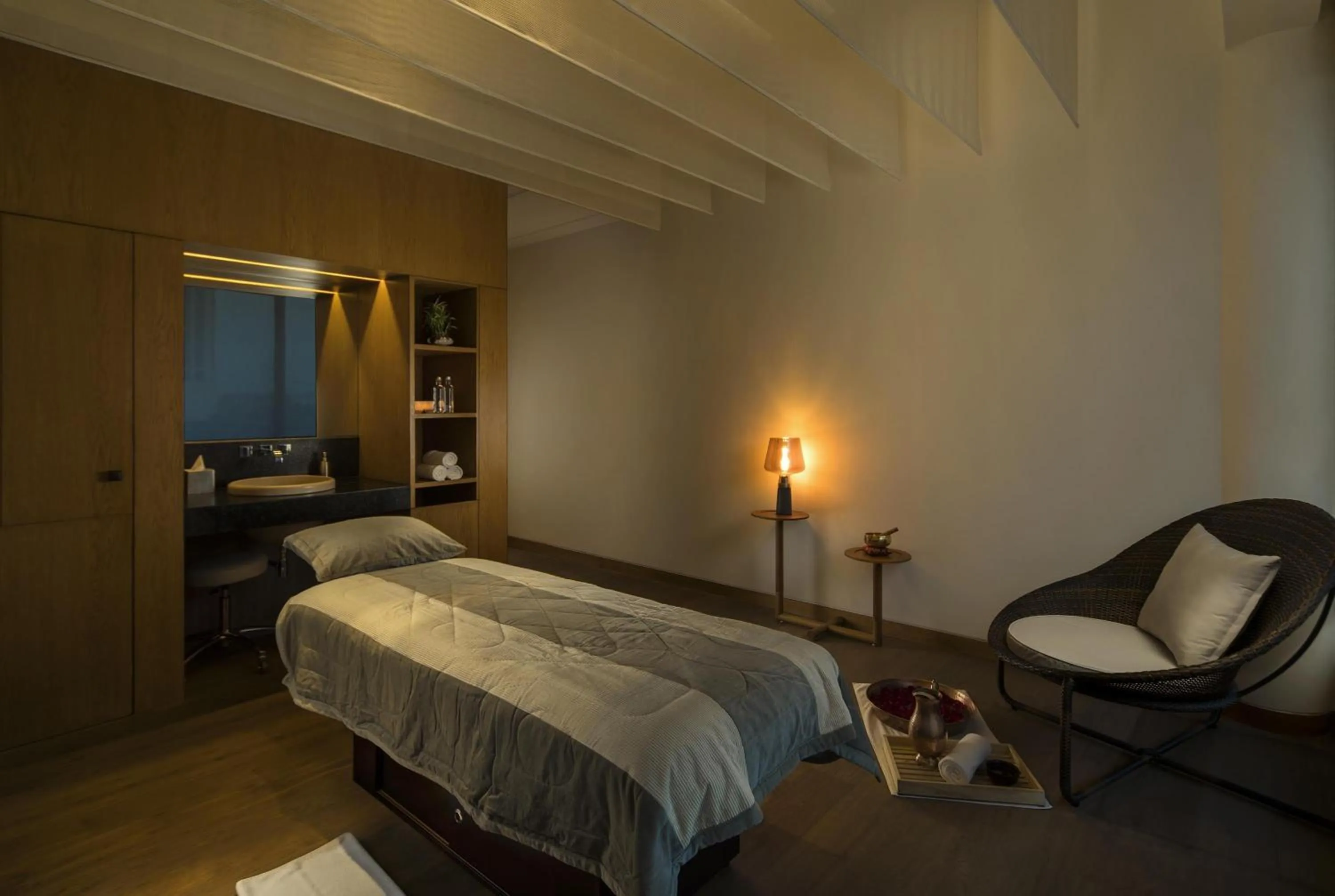 Spa and wellness centre/facilities, Bed in Andaz Delhi, by Hyatt