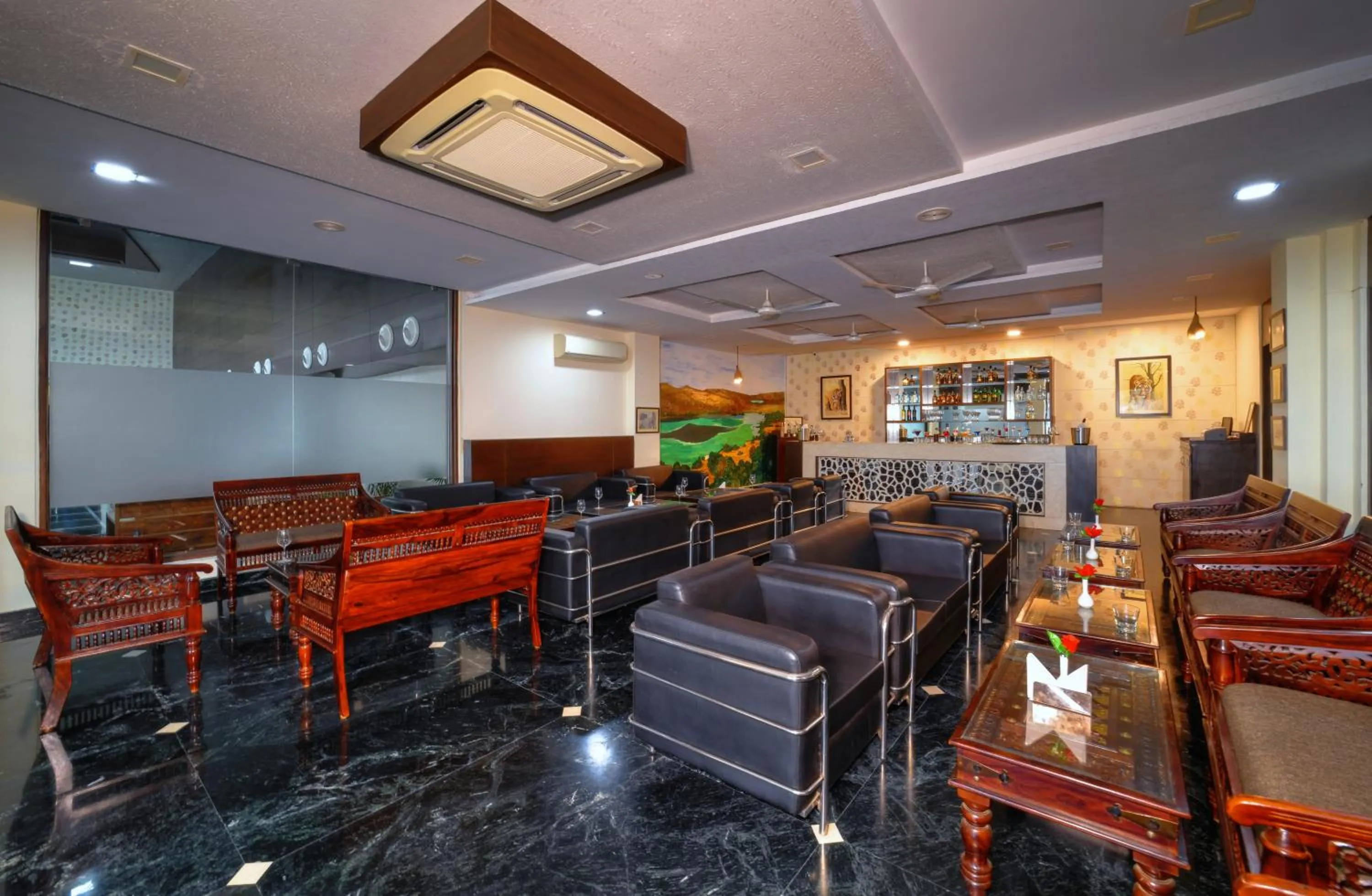 Lounge or bar in Jungle Vilas
