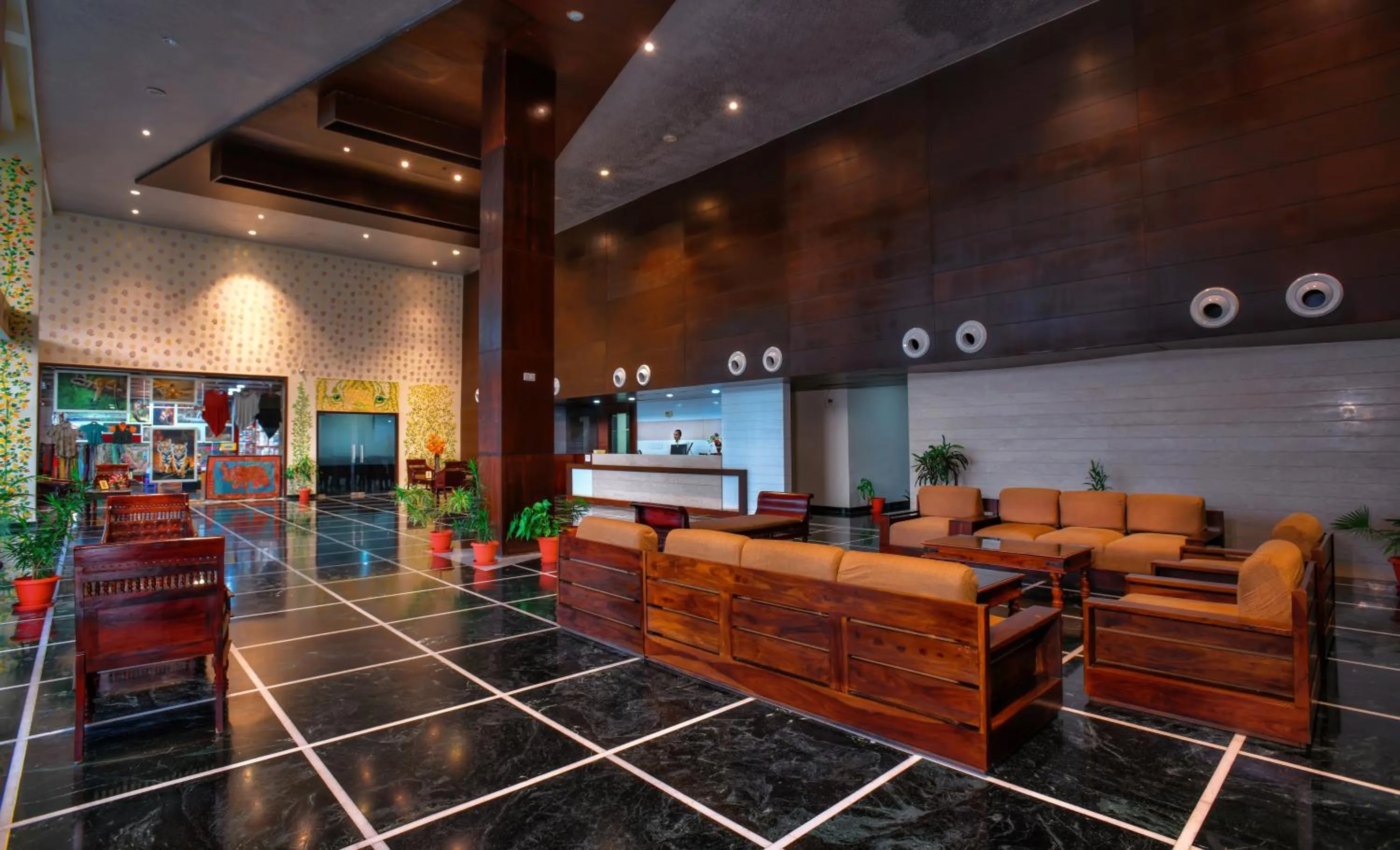 Lobby or reception in Jungle Vilas