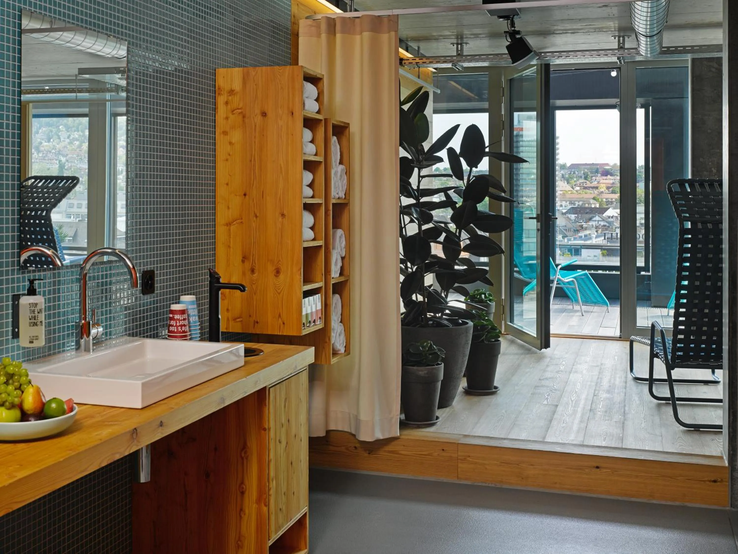 Sauna in 25hours Hotel Langstrasse