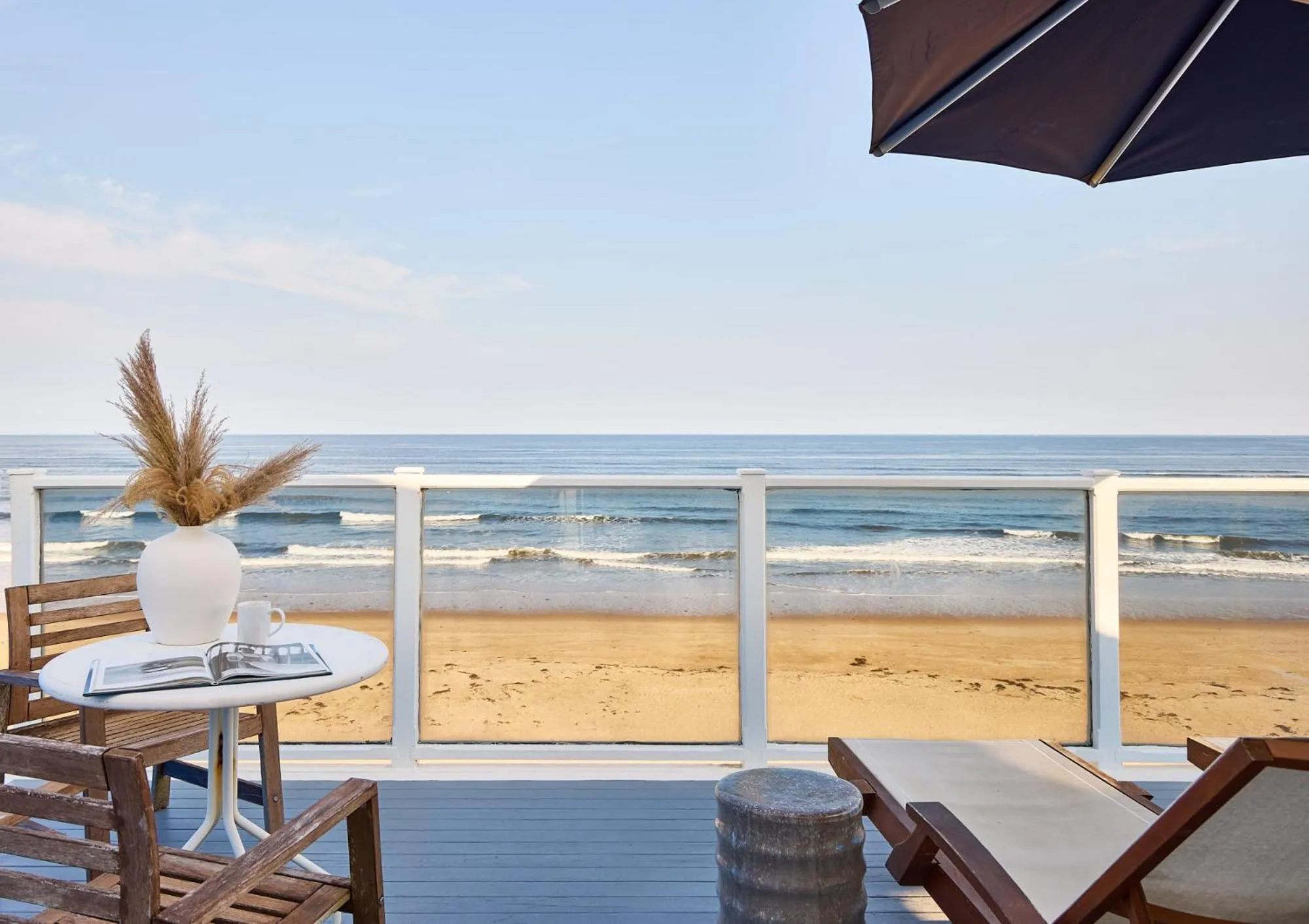 Balcony/Terrace in Blue - Inn on the Beach
