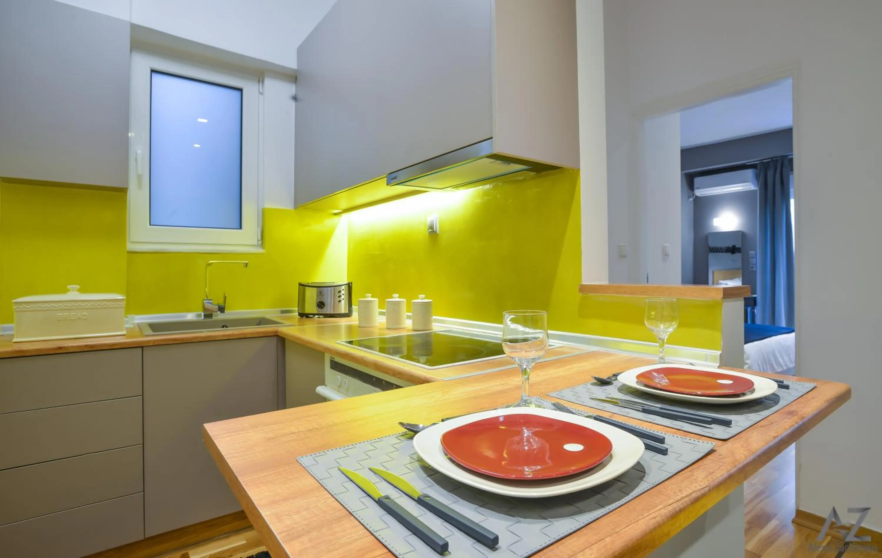 Kitchen or kitchenette in Phaedra Apartment