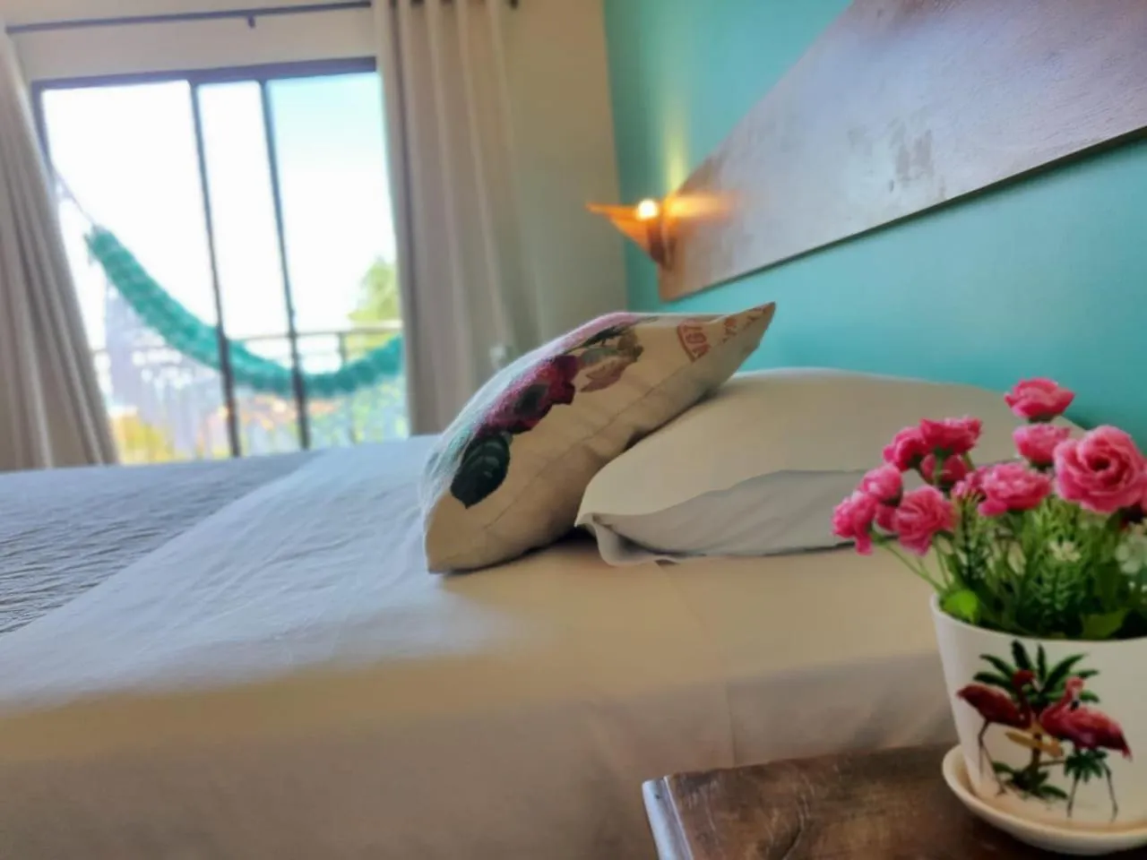 Balcony/Terrace, Bed in Hotel Santuário das Águias by Nobile