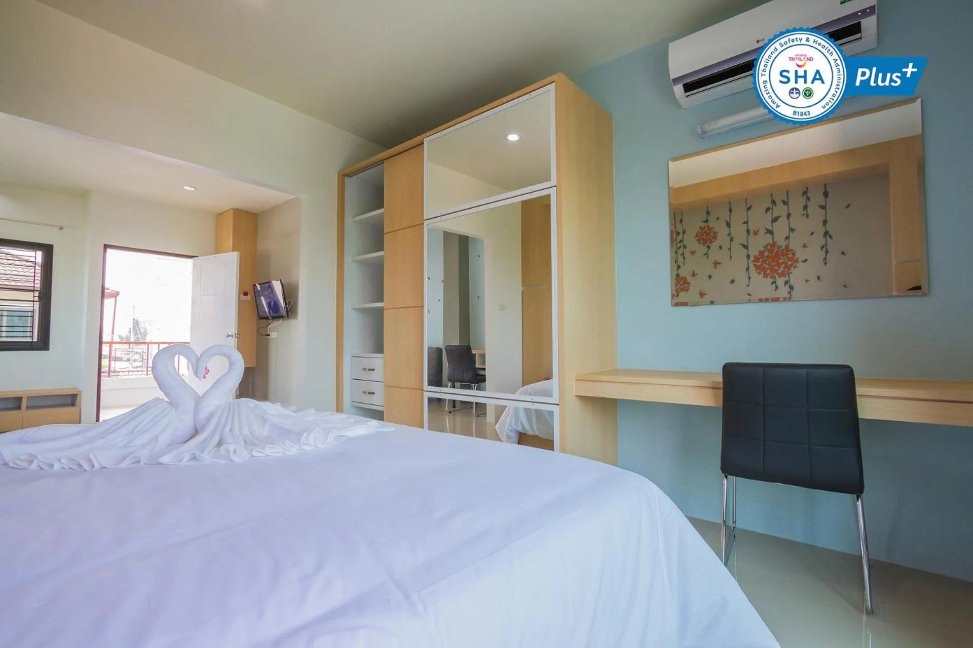 Bed in Sirimunta Hotel Chiang Rai Suite & Residence