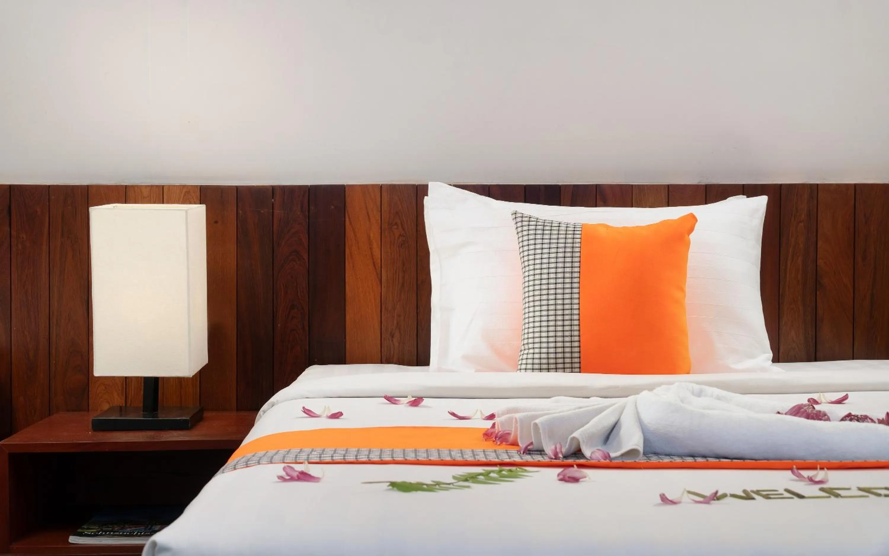 Bed in Indra Angkor Residence