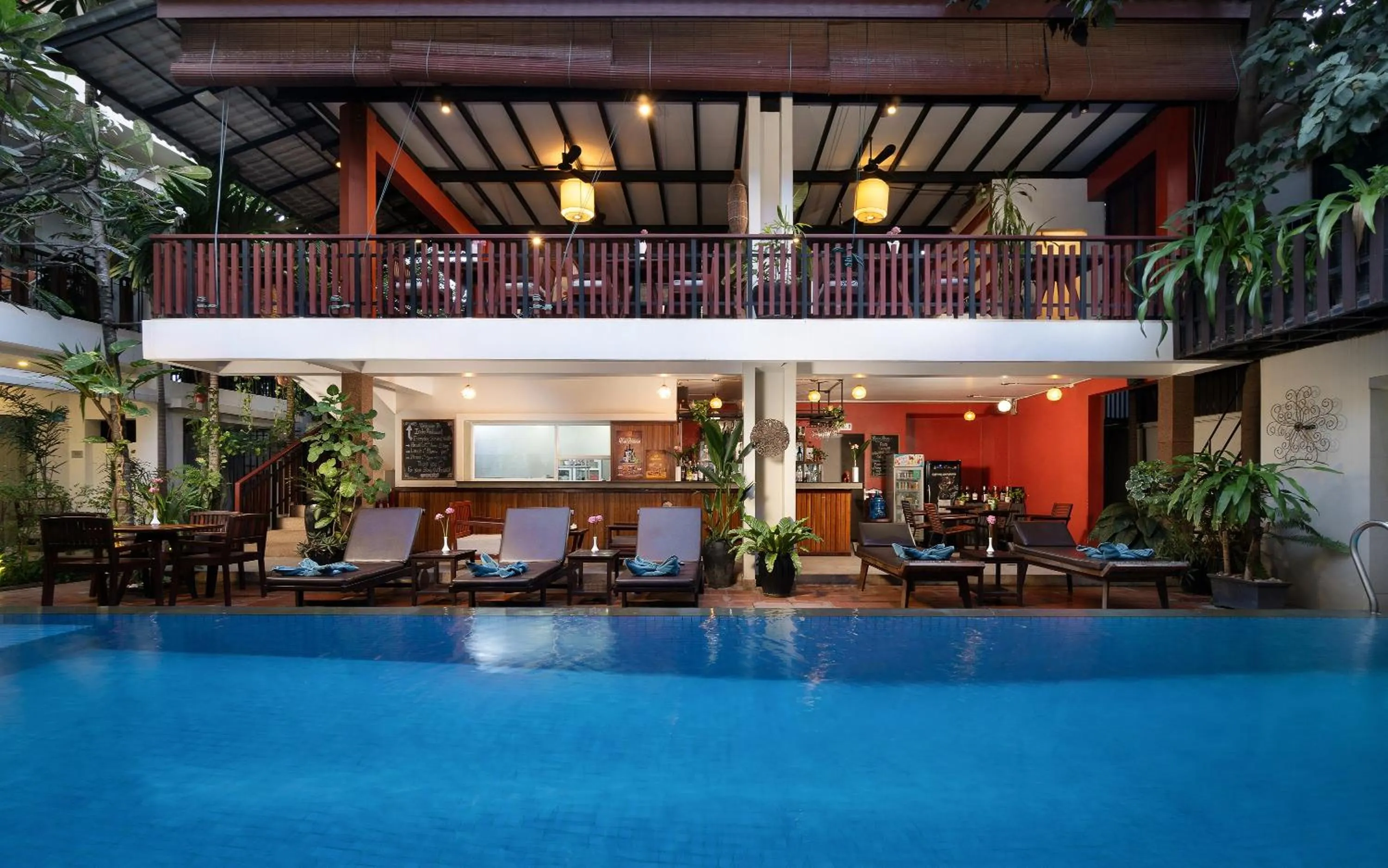 Patio in Indra Angkor Residence