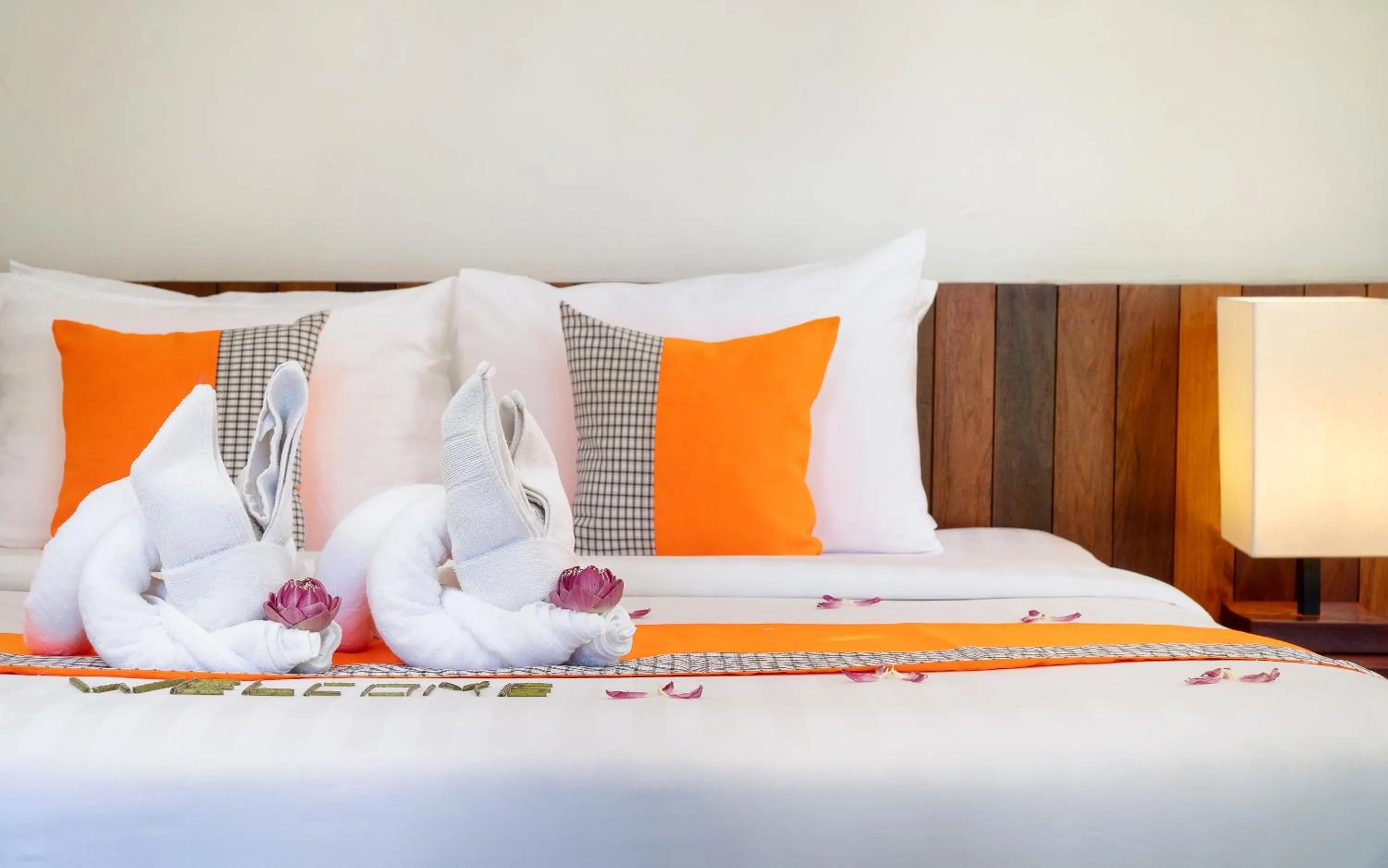 Bed in Indra Angkor Residence