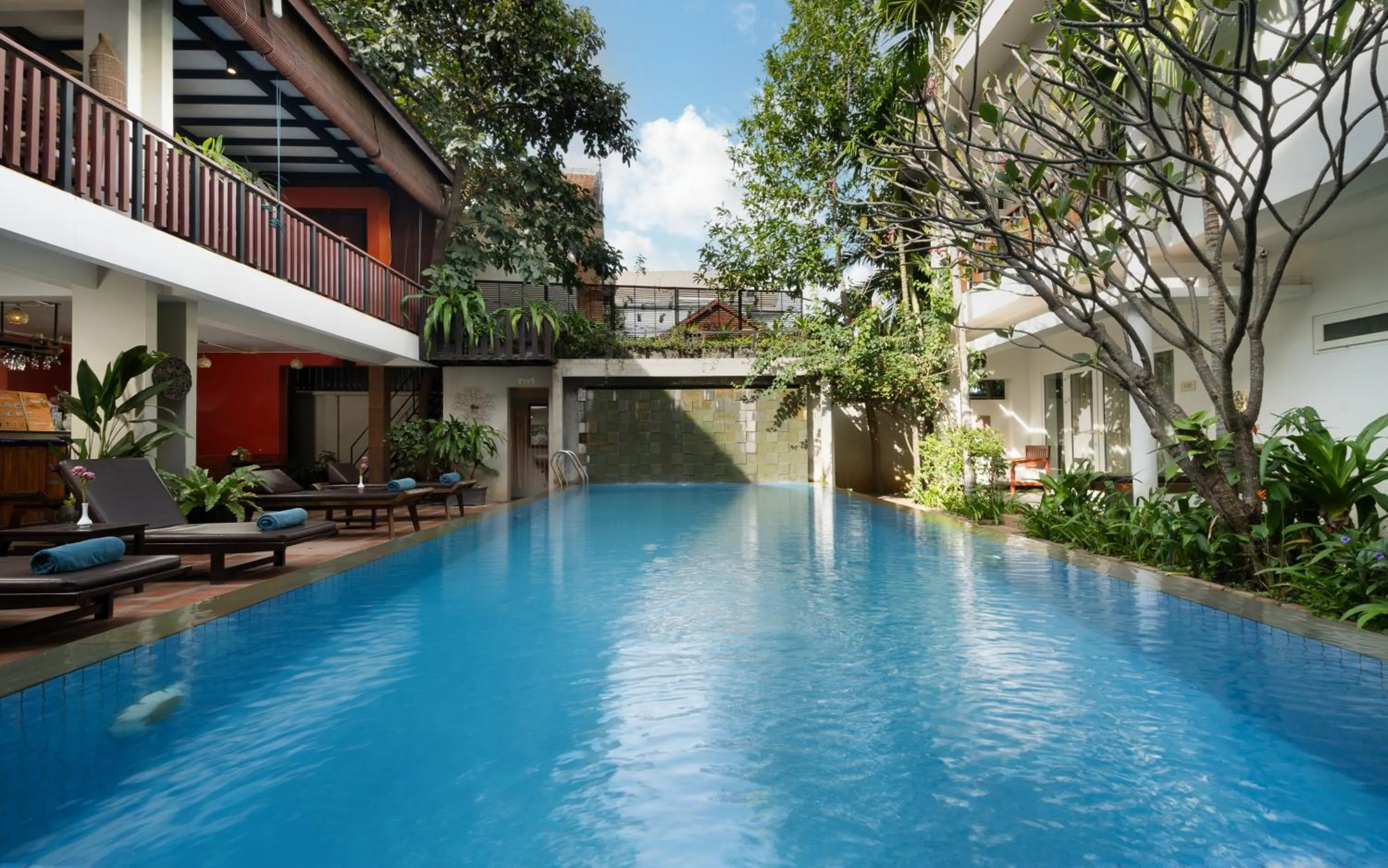 Pool view in Indra Angkor Residence