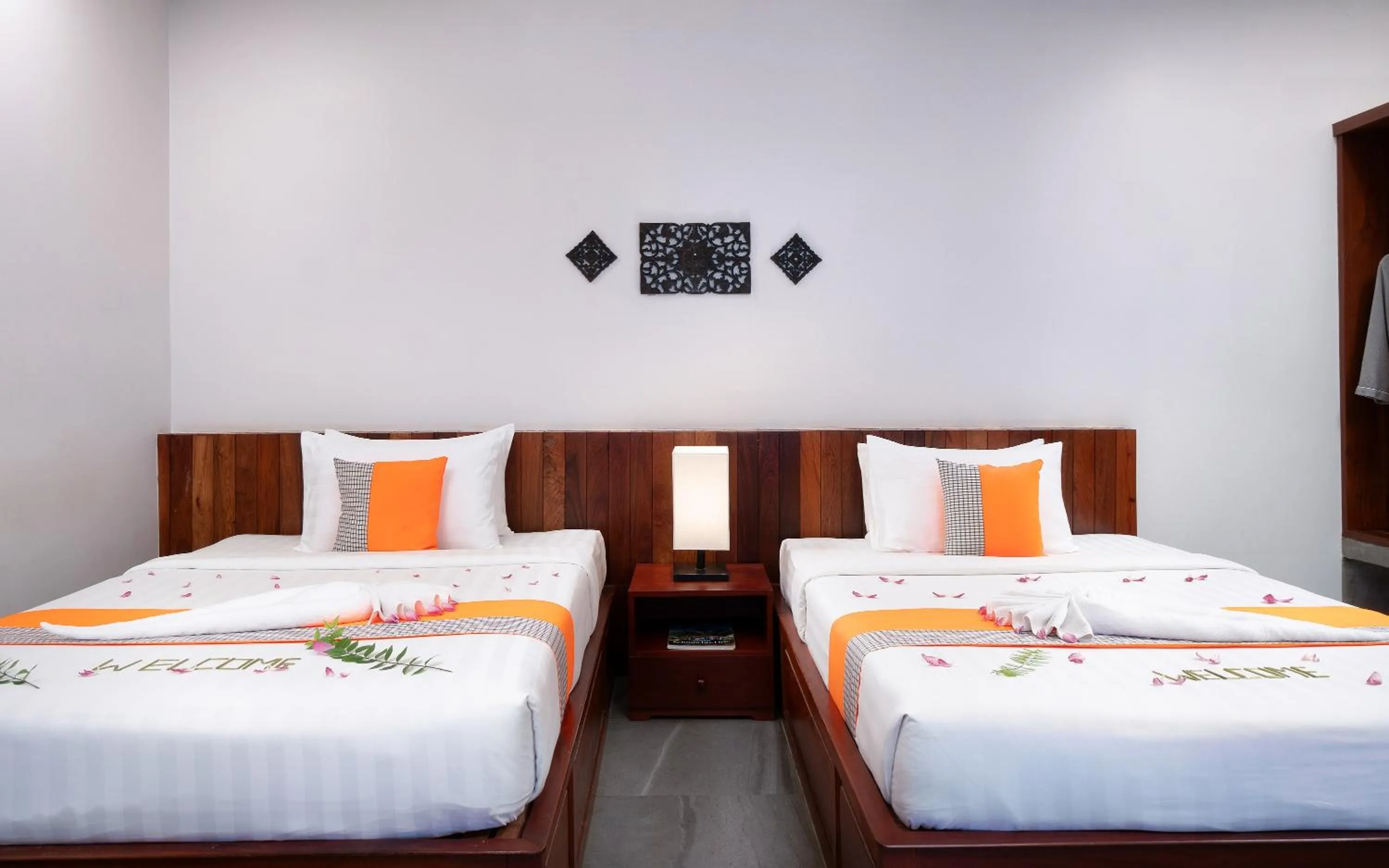 Bed in Indra Angkor Residence