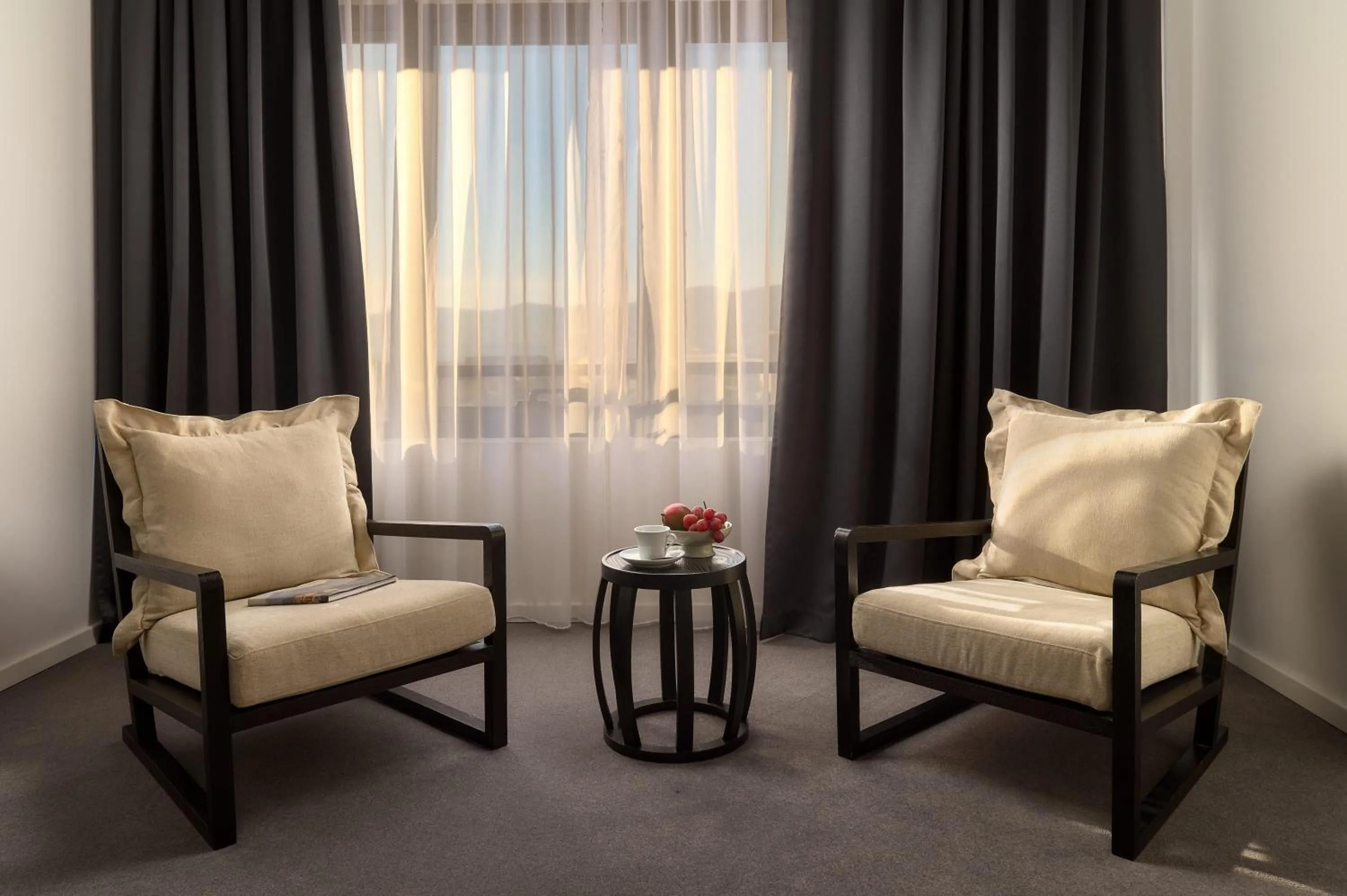 Seating area in Hotel Atrium