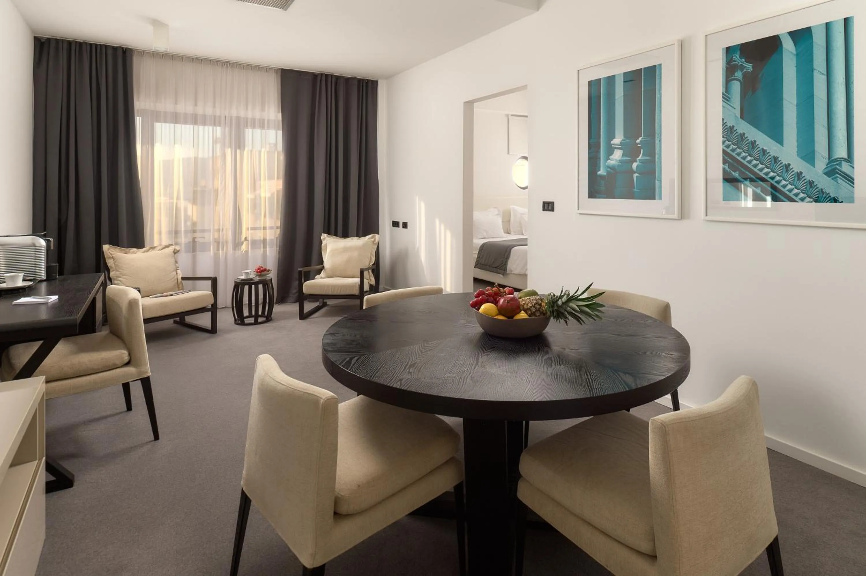 Seating area in Hotel Atrium