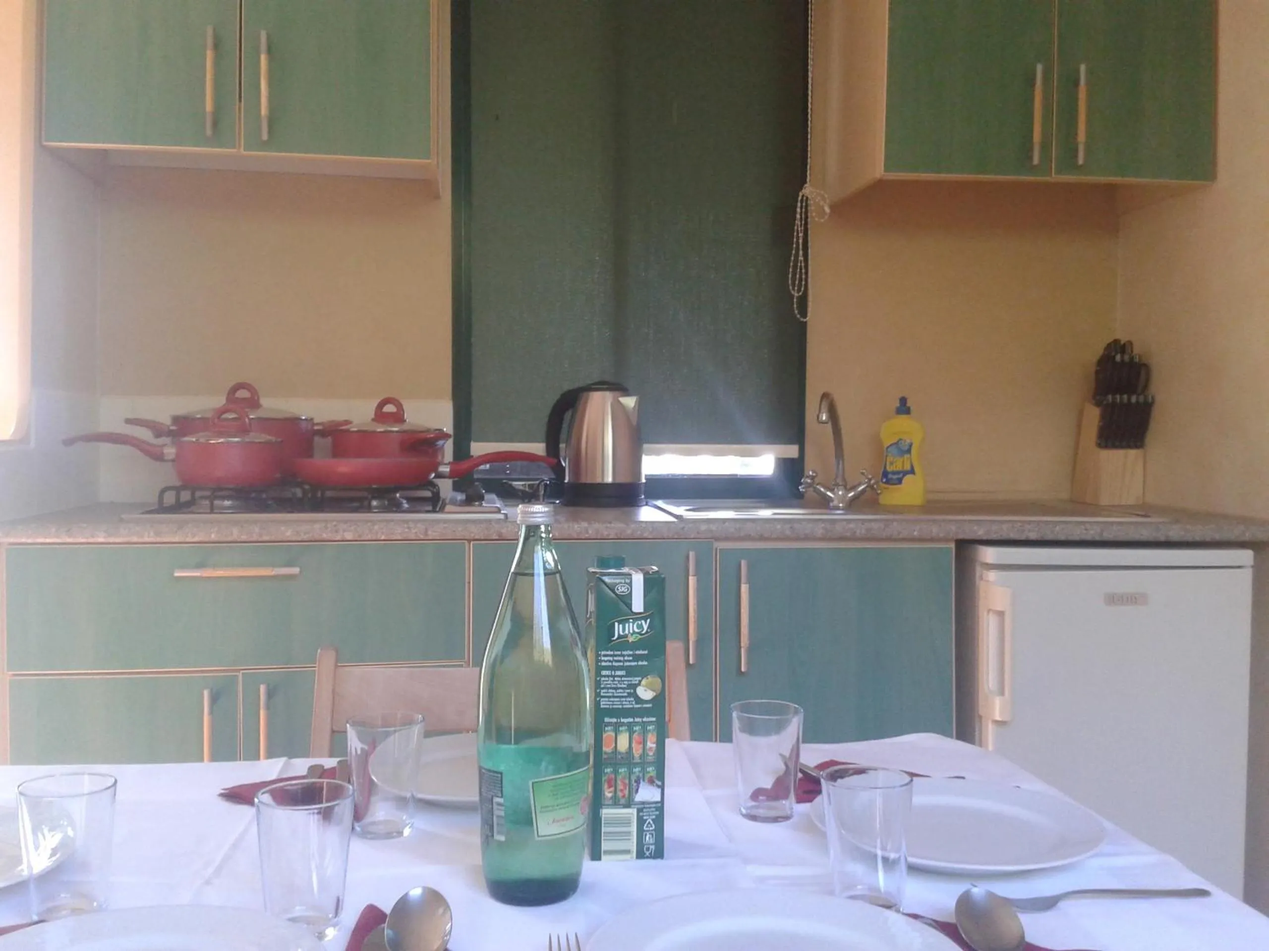 Kitchen or kitchenette in Mobile Homes Vila Punta